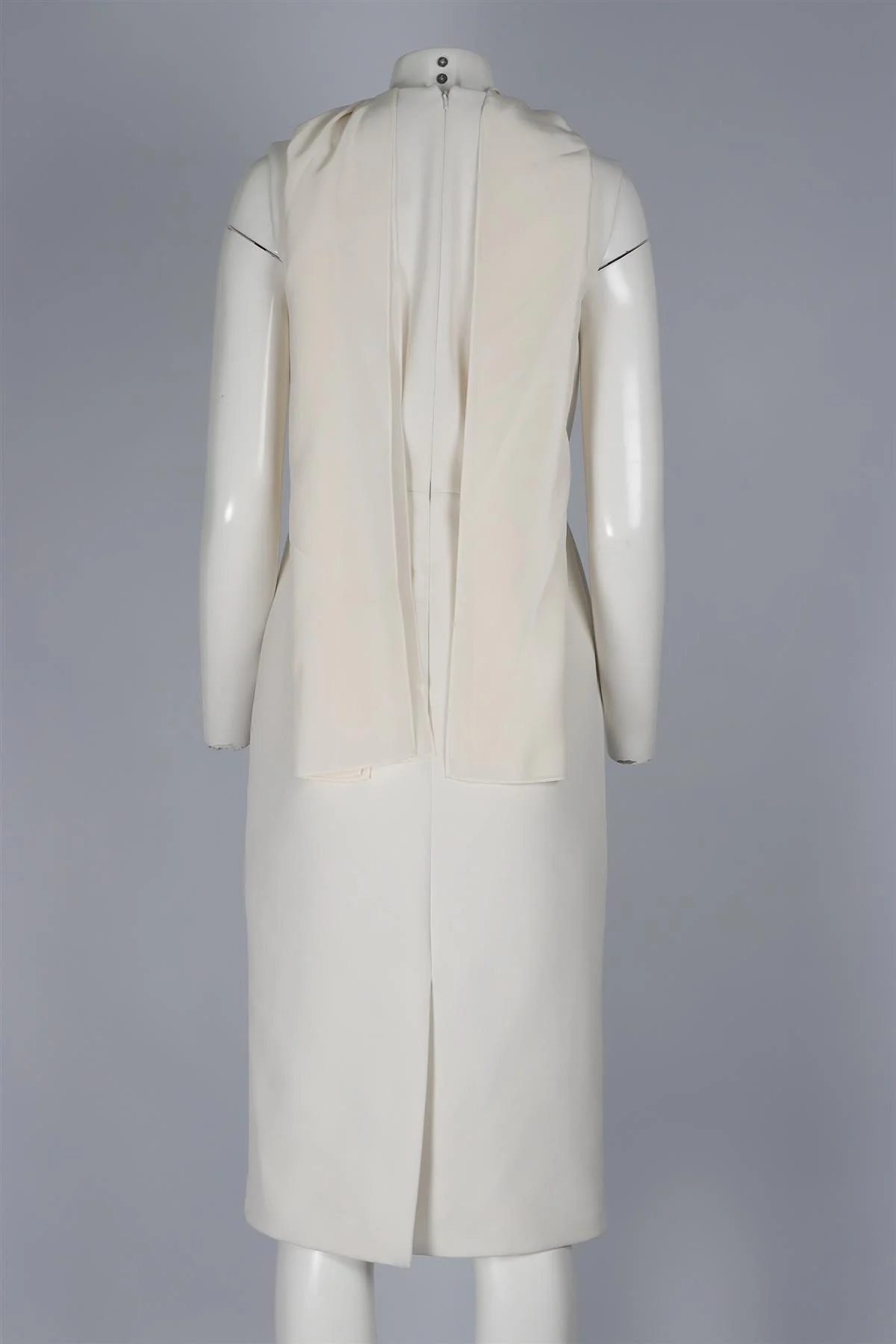 ROKSANDA WHITE SILK MIDI DRESS UK 10 - Image 4