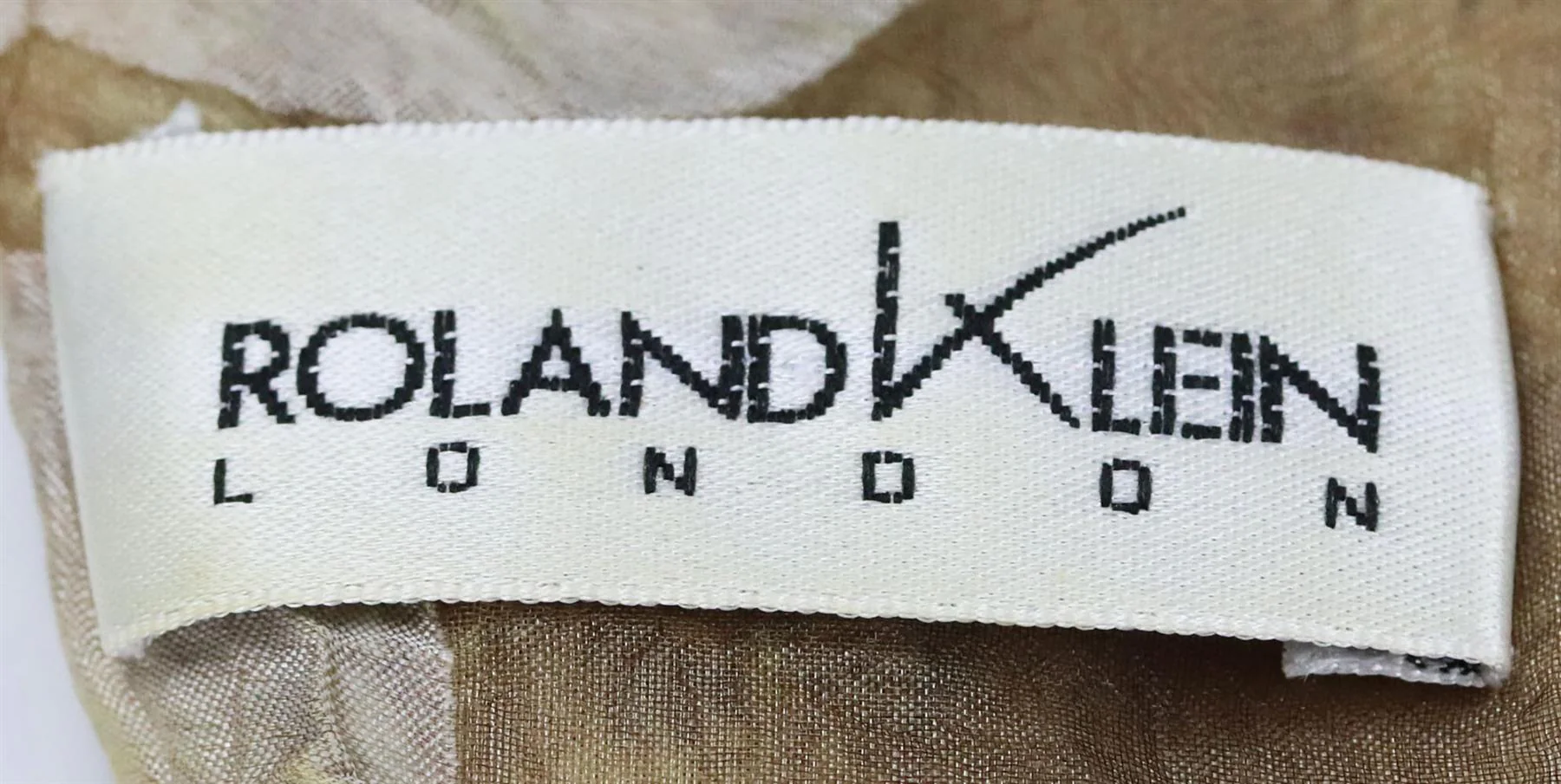 ROLAND KLEIN VINTAGE TEXTURED ORGANZA DRESS UK 12 - Image 5