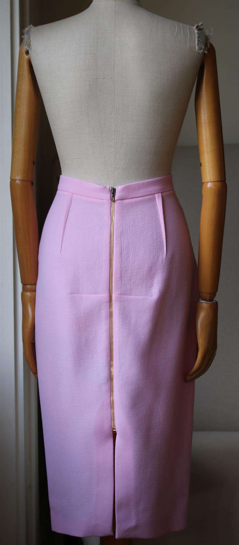 ROLAND MOURET ARRETON WOOL CREPE PENCIL SKIRT UK 12 - Image 4
