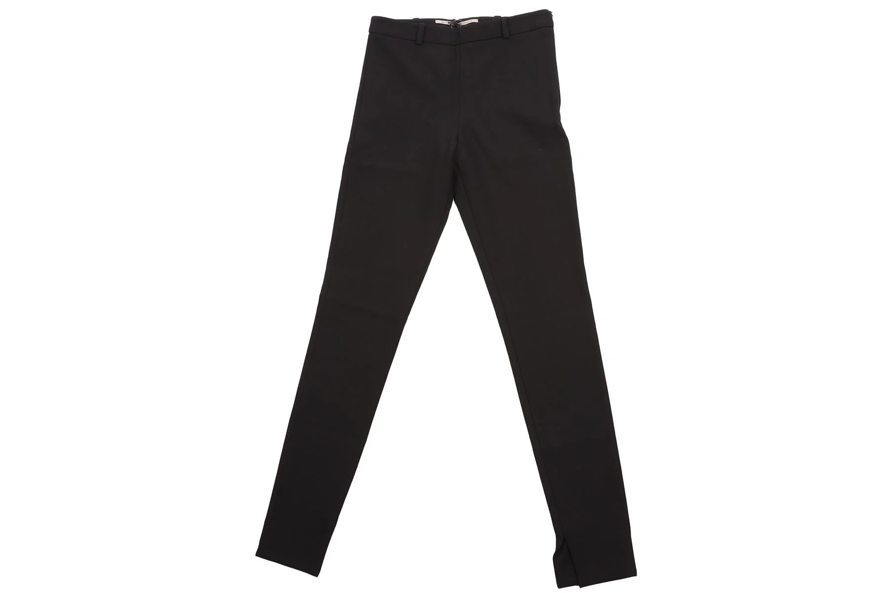 ROLAND MOURET BLACK WOOL STRAIGHT LEG PANTS UK 10 - Image 2