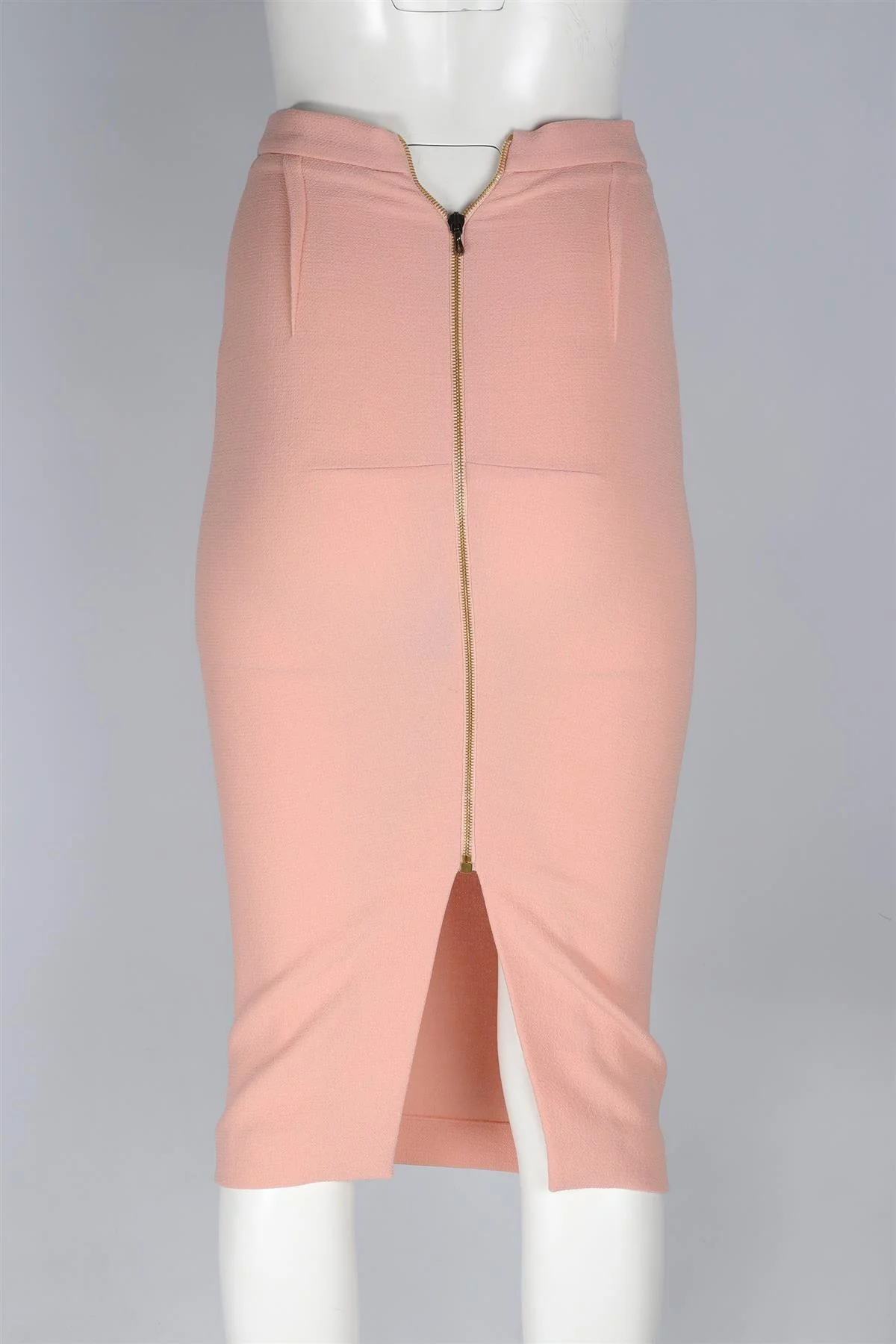 ROLAND MOURET PINK CADY MIDI SKIRT UK 6 - Image 4
