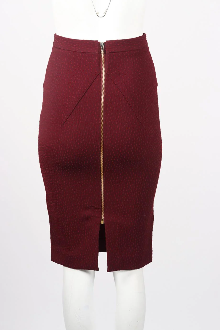 ROLAND MOURET WOOL BLEND MIDI SKIRT UK 8 - Image 4