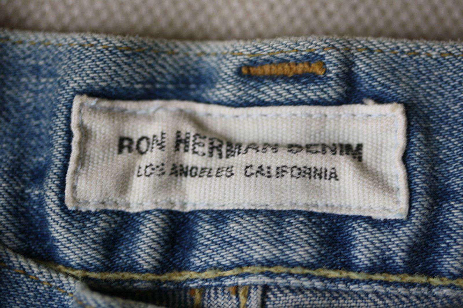 RON HERMAN DENIM SHORTS W25 UK 6/8 - Image 2