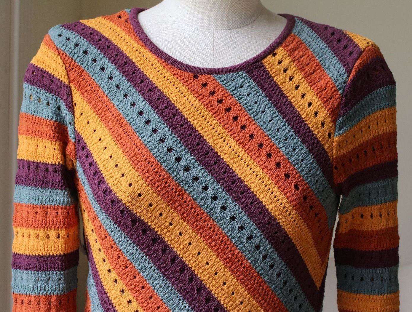 RONNY KOBO JULES STRIPE DRESS SMALL - Image 2