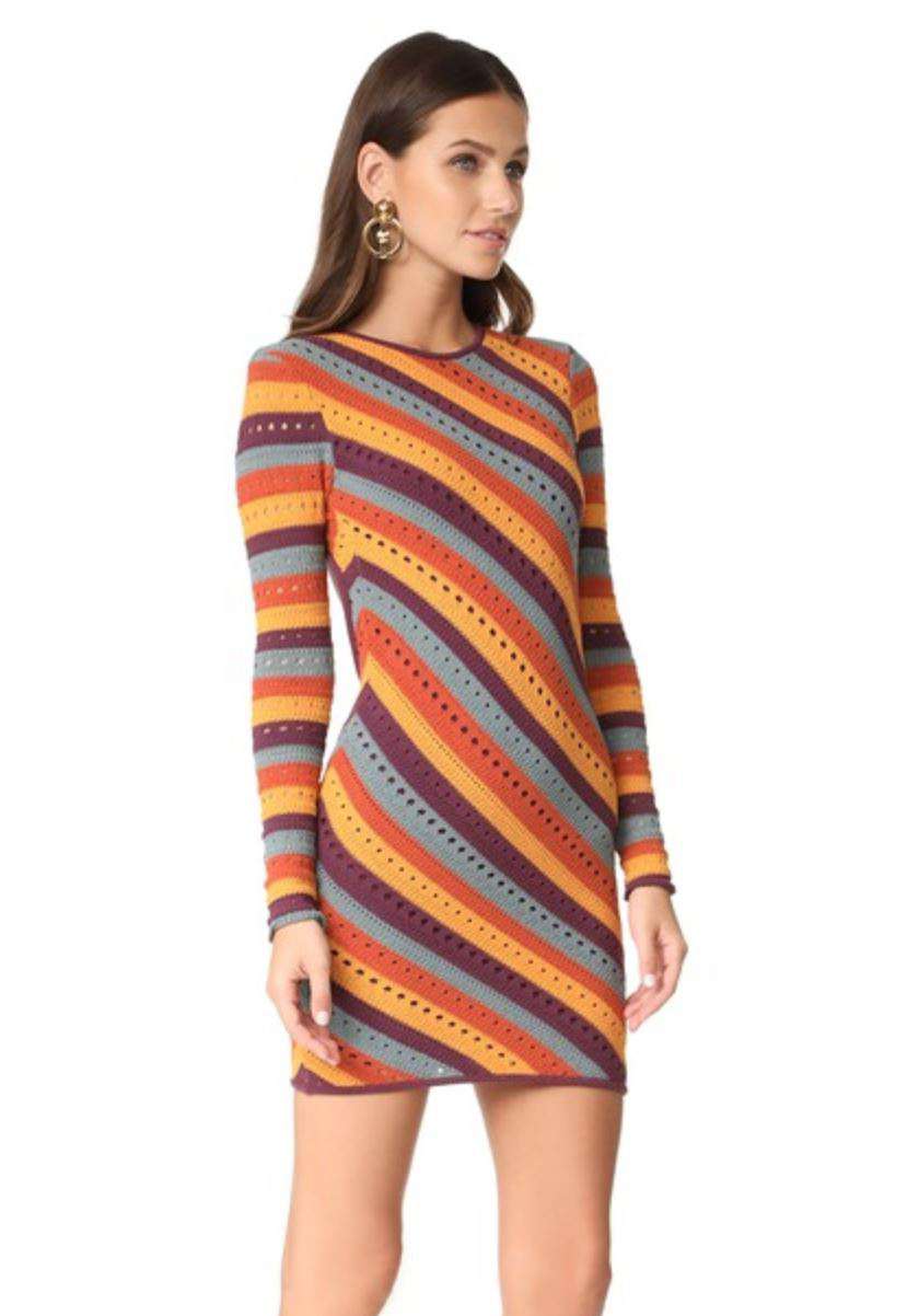 RONNY KOBO JULES STRIPE DRESS SMALL - Image 3