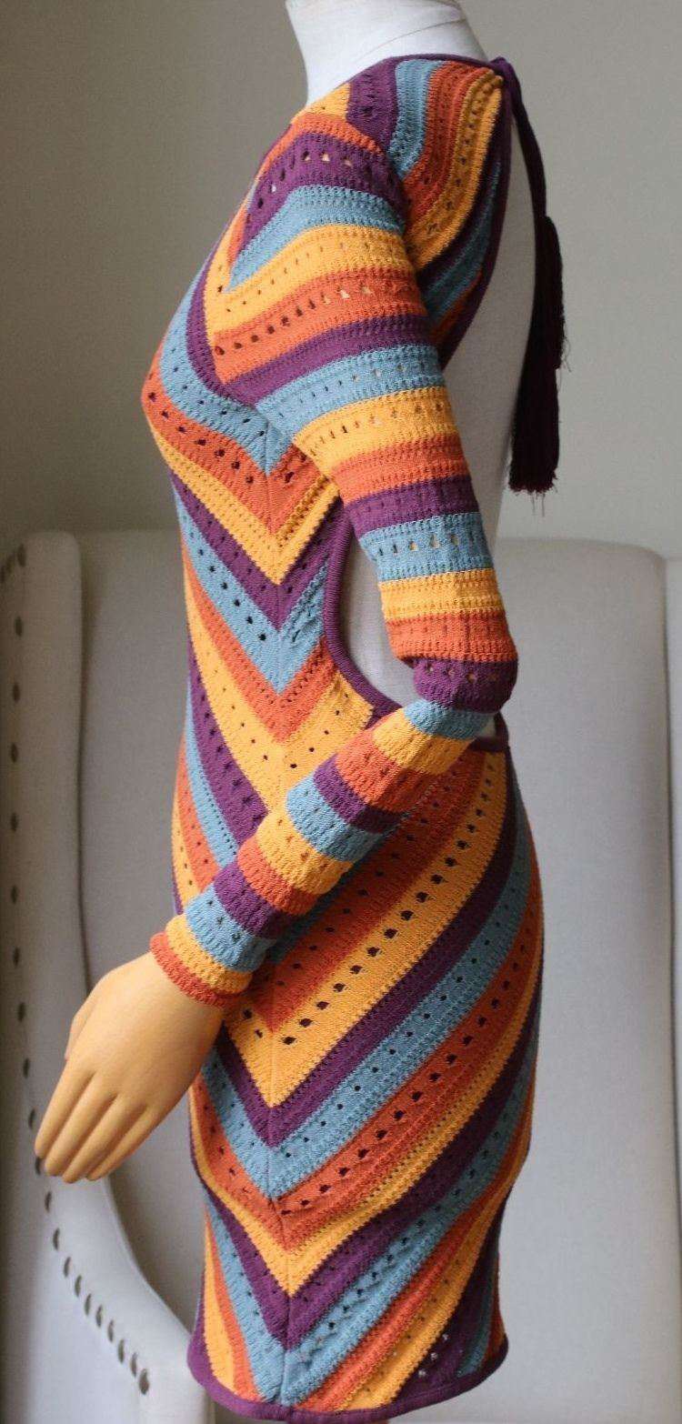 RONNY KOBO JULES STRIPE DRESS XSMALL - Image 8