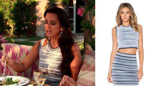 RONNY KOBO WILHELMINA BLUE CROP TOP SMALL - Image 2