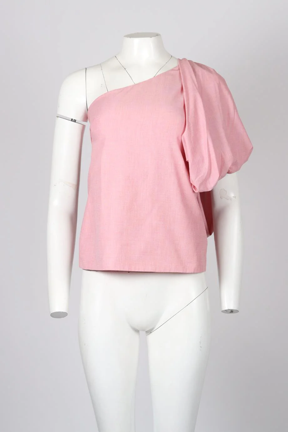 ROSIE ASSOULIN ONE SHOULDER COTTON TOP SMALL - Image 2