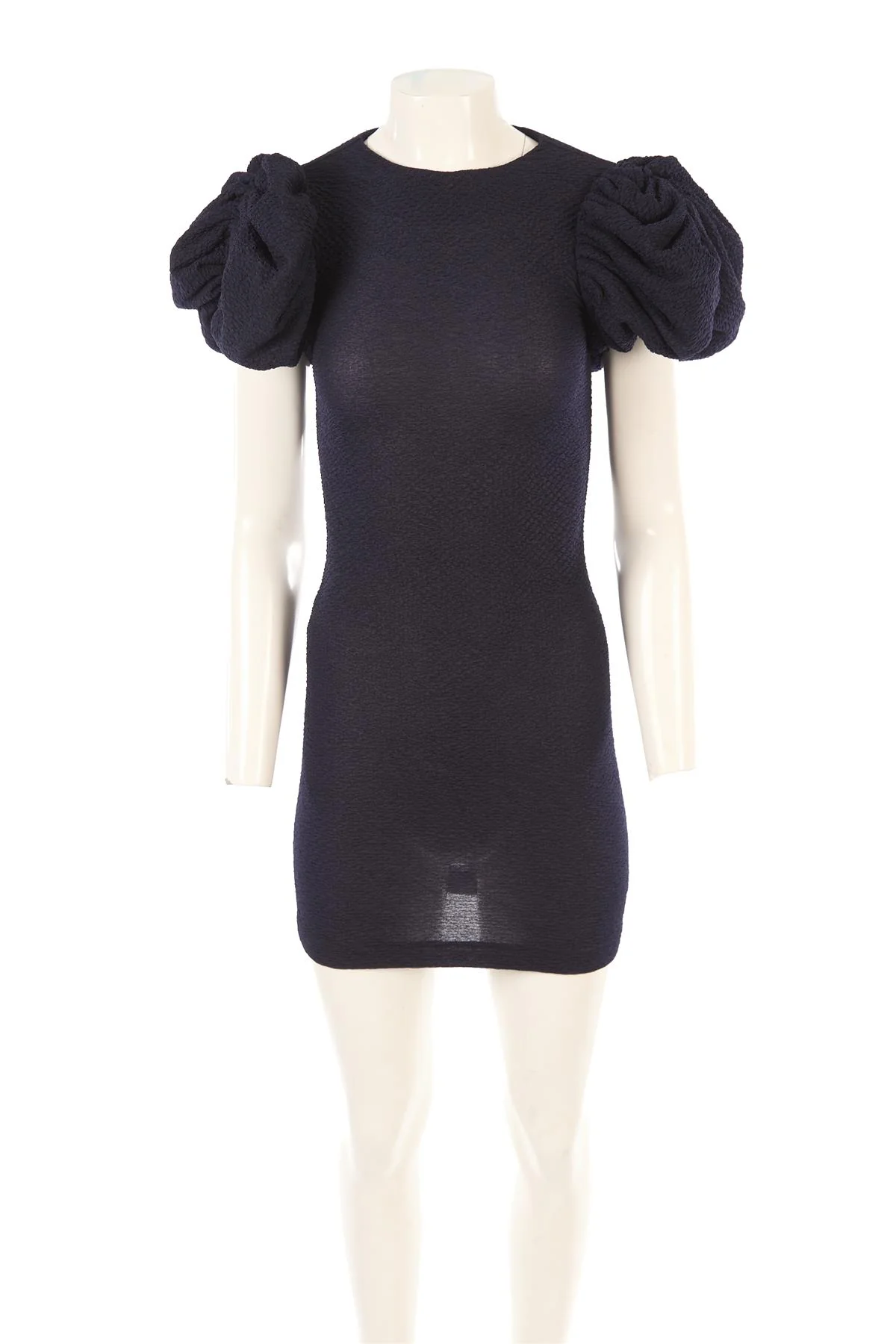 ROTATE BIRGER CHRISTENSEN NAVY WOVEN MINI DRESS DK 36 UK 8 - Image 2