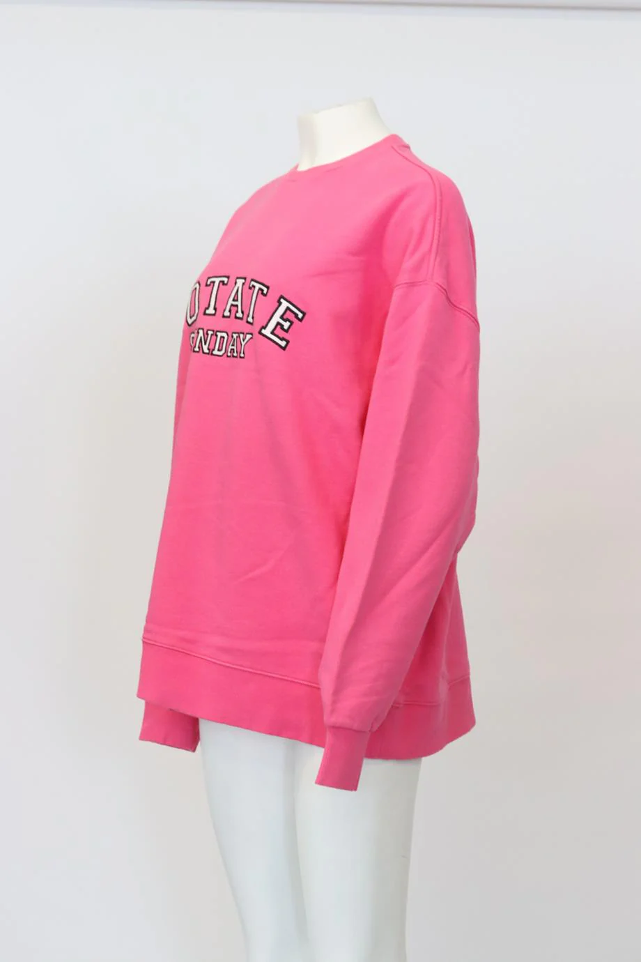 ROTATE BIRGER CHRISTENSEN OVERSIZED EMBROIDERED COTTON JERSEY SWEATSHIRT SMALL - Image 3