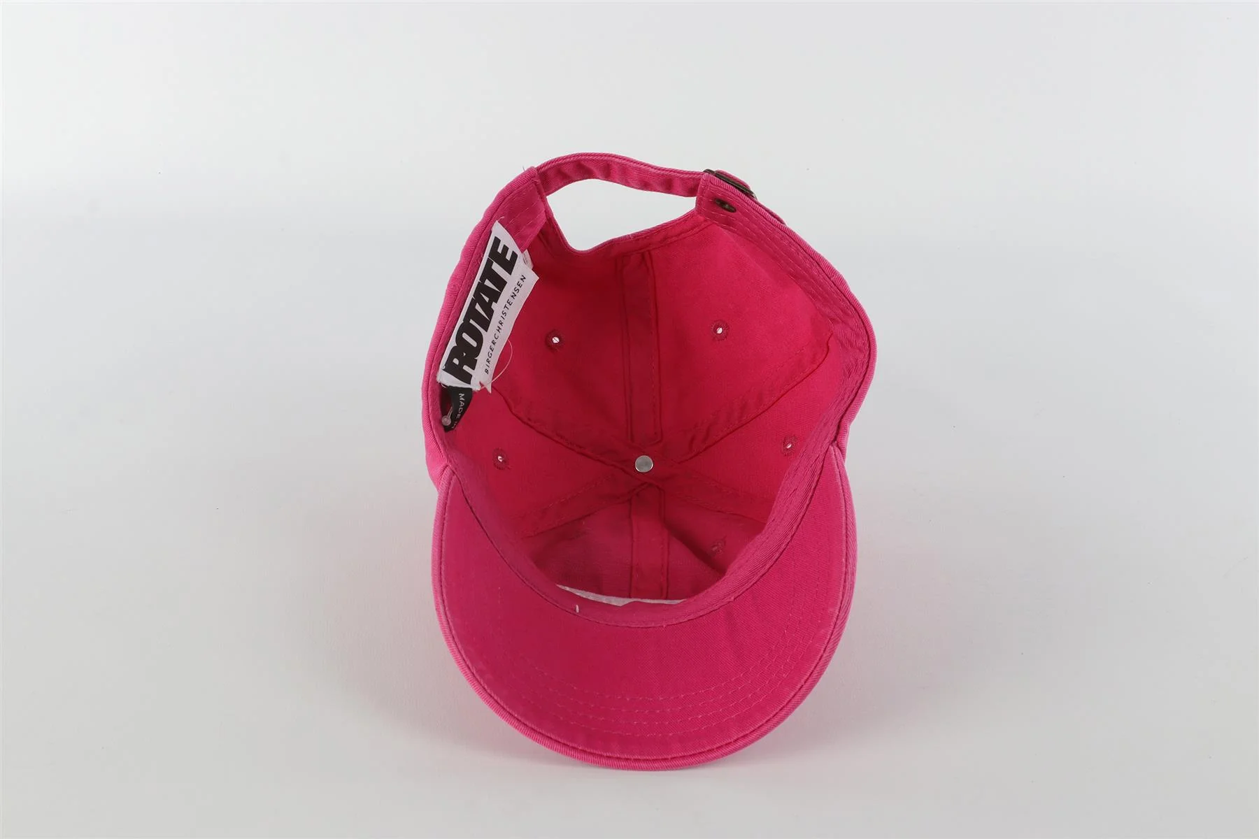 ROTATE BIRGER CHRISTENSEN PINK COTTON BASEBALL CAP ONE SIZE - Image 5