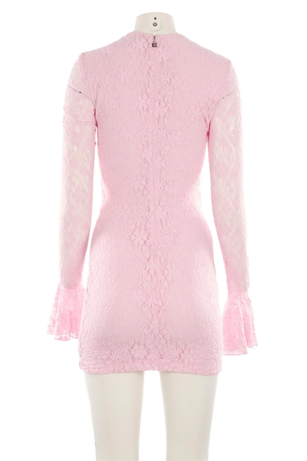 ROTATE BIRGER CHRISTENSEN PINK LACE MINI DRESS SMALL - Image 4