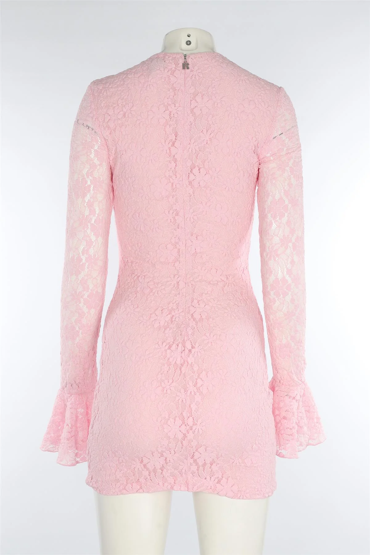 ROTATE BIRGER CHRISTENSEN PINK LACE MINI DRESS SMALL - Image 4