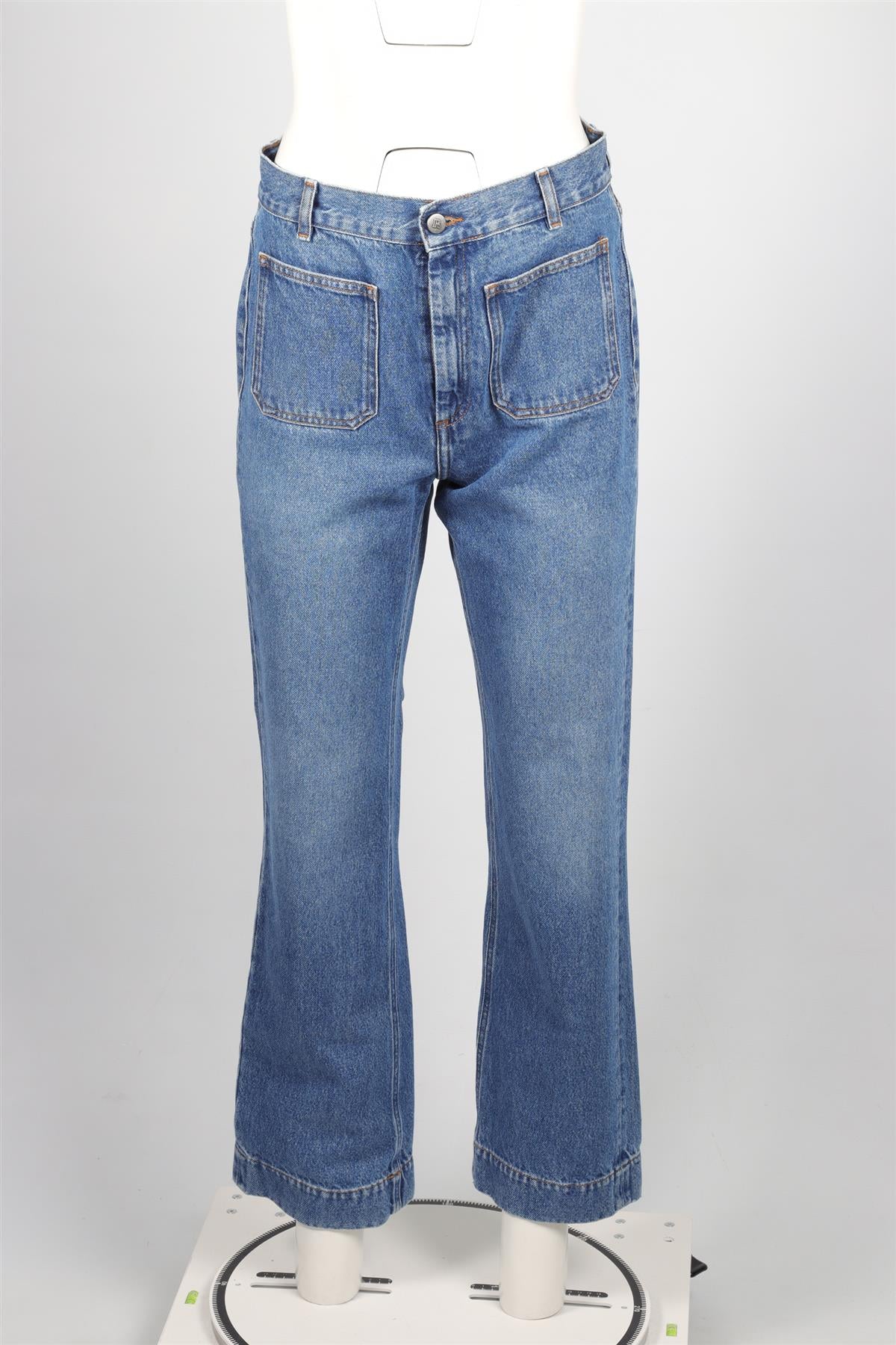 ROUJE BLUE HIGH RISE STRAIGHT LEG JEANS W 29 UK 10-12 - Image 2