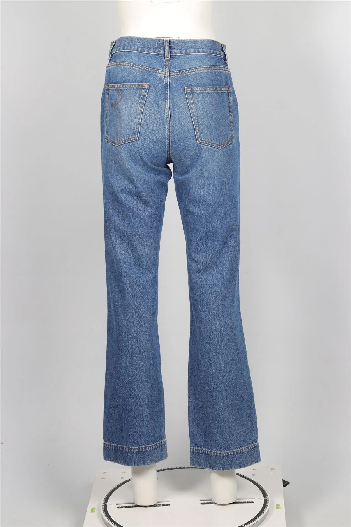 ROUJE BLUE HIGH RISE STRAIGHT LEG JEANS W 29 UK 10-12 - Image 4