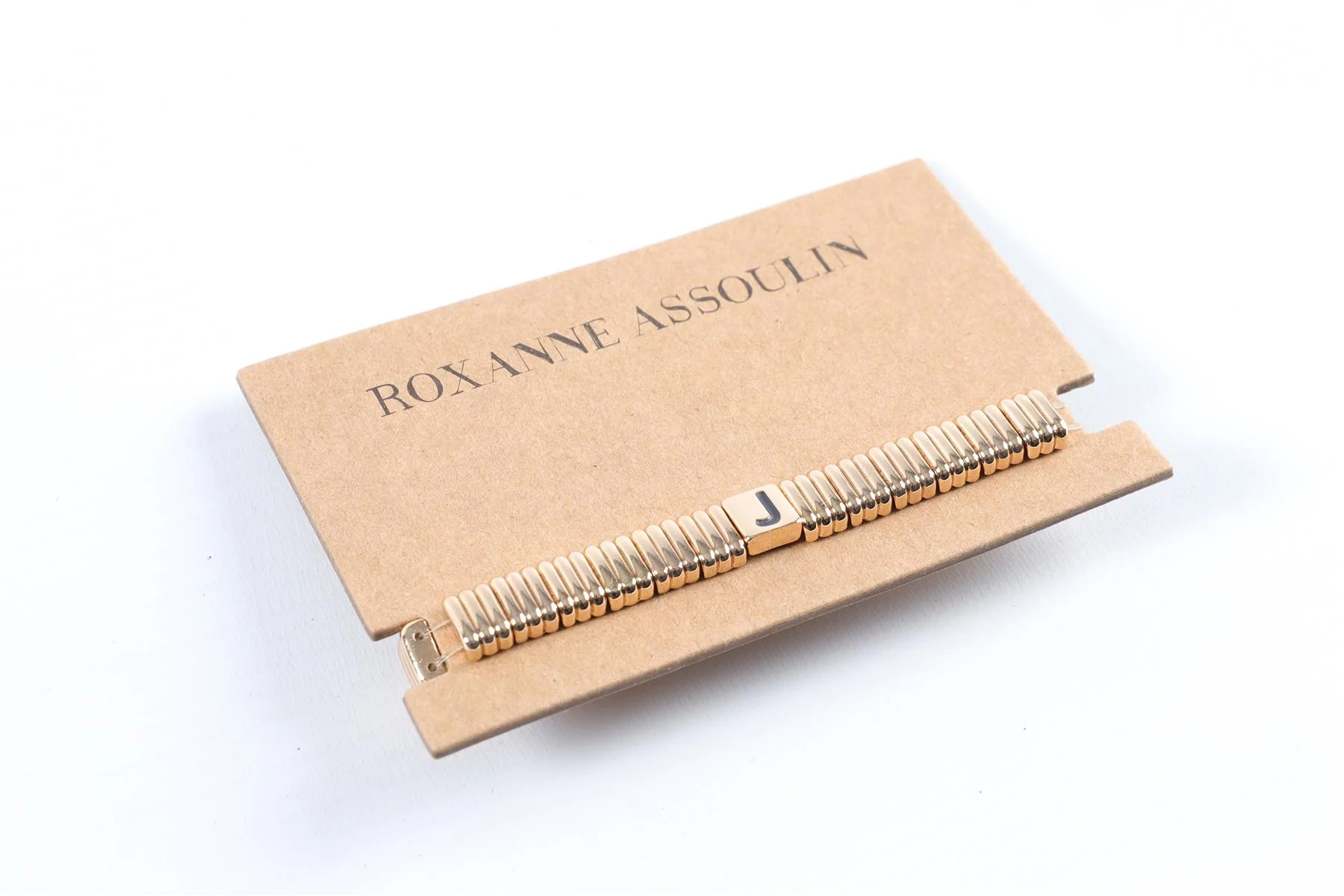 ROXANNE ASSOULIN GOLD J BRACELET - Image 3