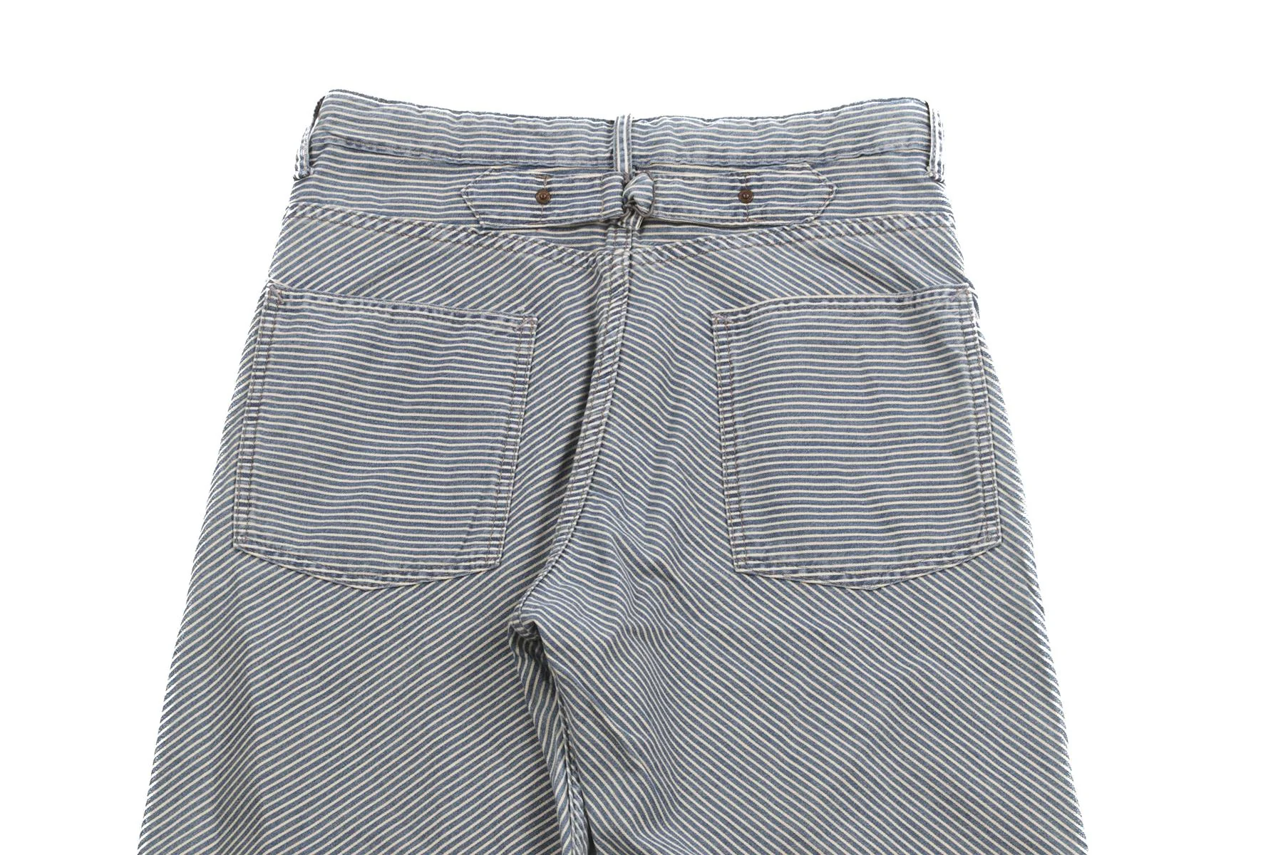 RRL RALPH LAUREN BLUE COTTON TAPERED PANTS W27 - Image 5
