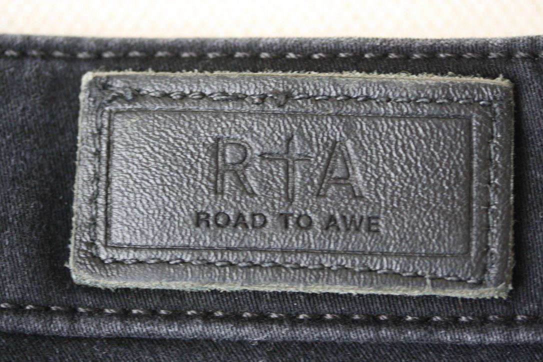 RTA BLACK DESTROYED SKINNY BOYFRIEND JEANS W25 UK 6/8 - Image 8