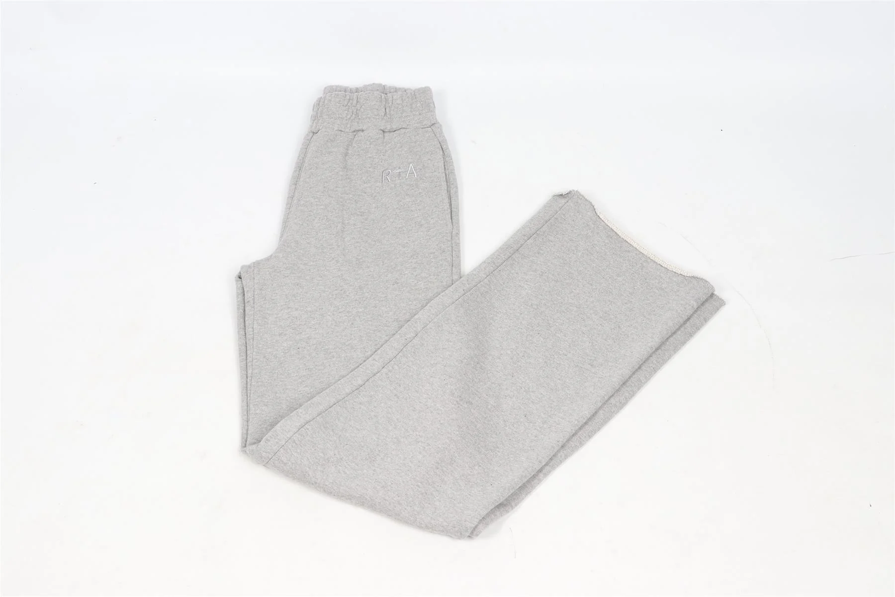 RTA GREY COTTON STRAIGHT LEG PANTS XSMALL - Image 2