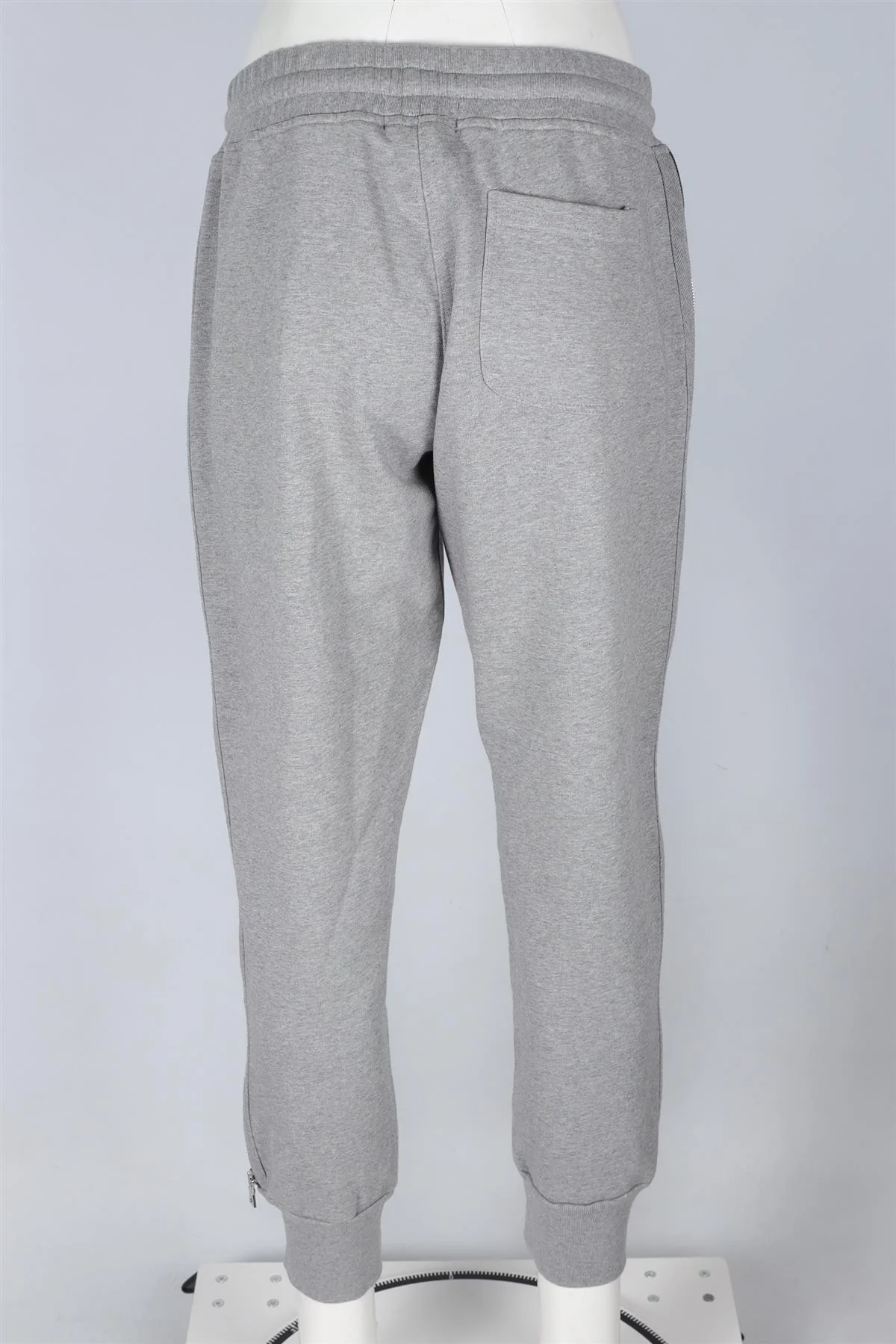 RTA GREY COTTON TRACK PANTS LARGE - Image 4