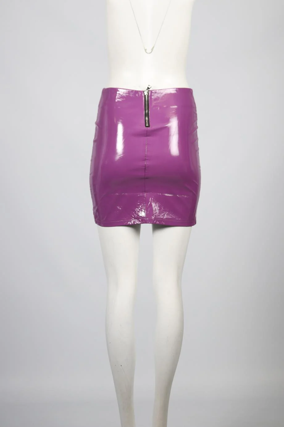 RTA VINYL MINI SKIRT US 4 UK 8 - Image 4
