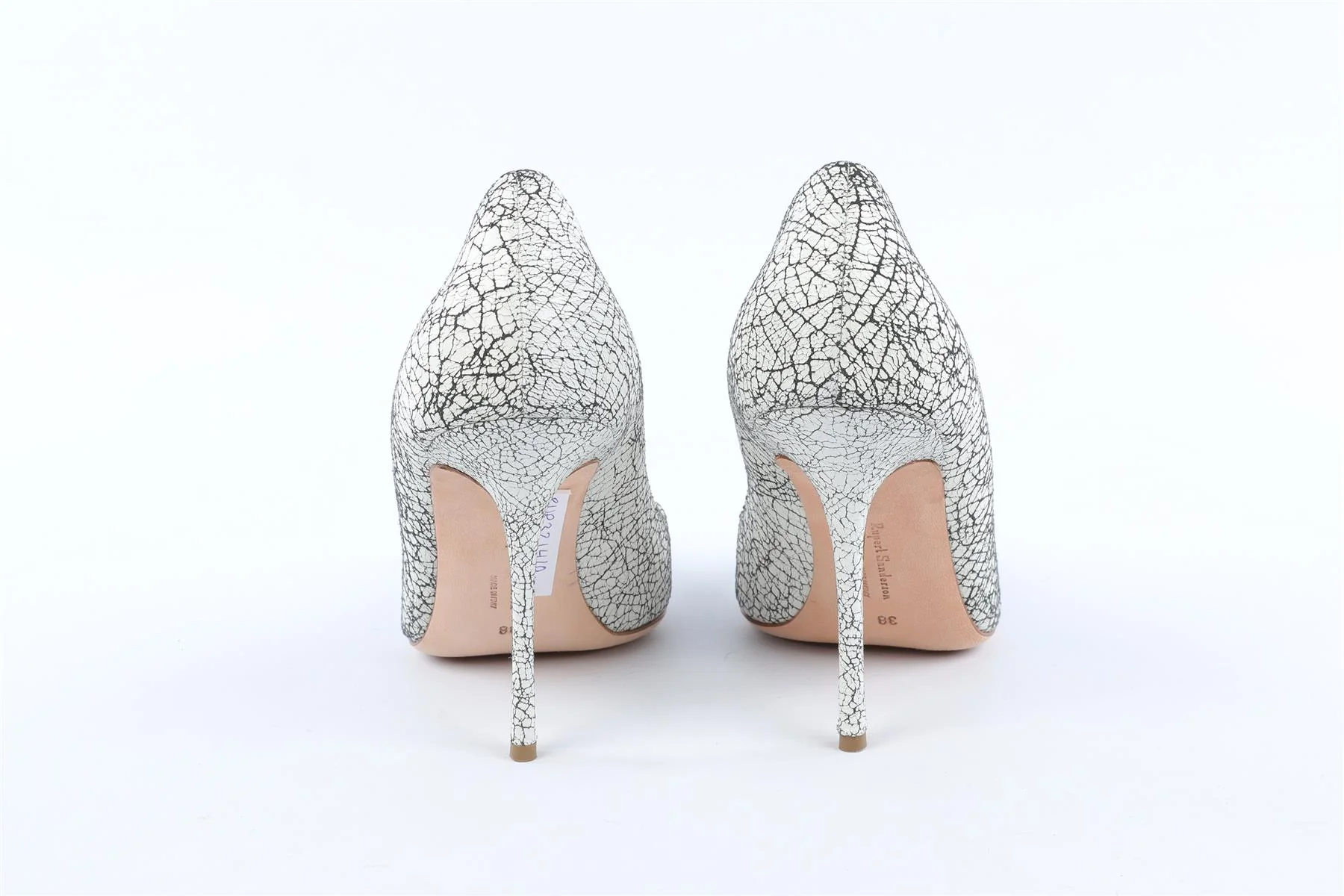 RUPERT SANDERSON WHITE LEATHER PUMPS EU 38 UK 5 US 8 - Image 6