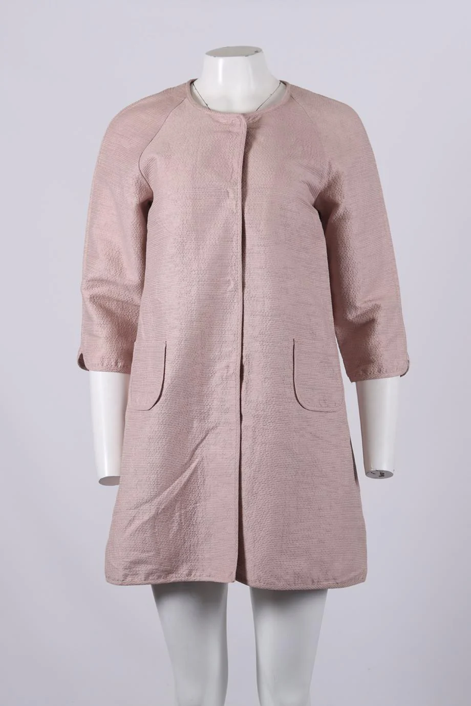 S MAX MARA COTTON BLEND COAT IT 44 UK 12 - Image 2