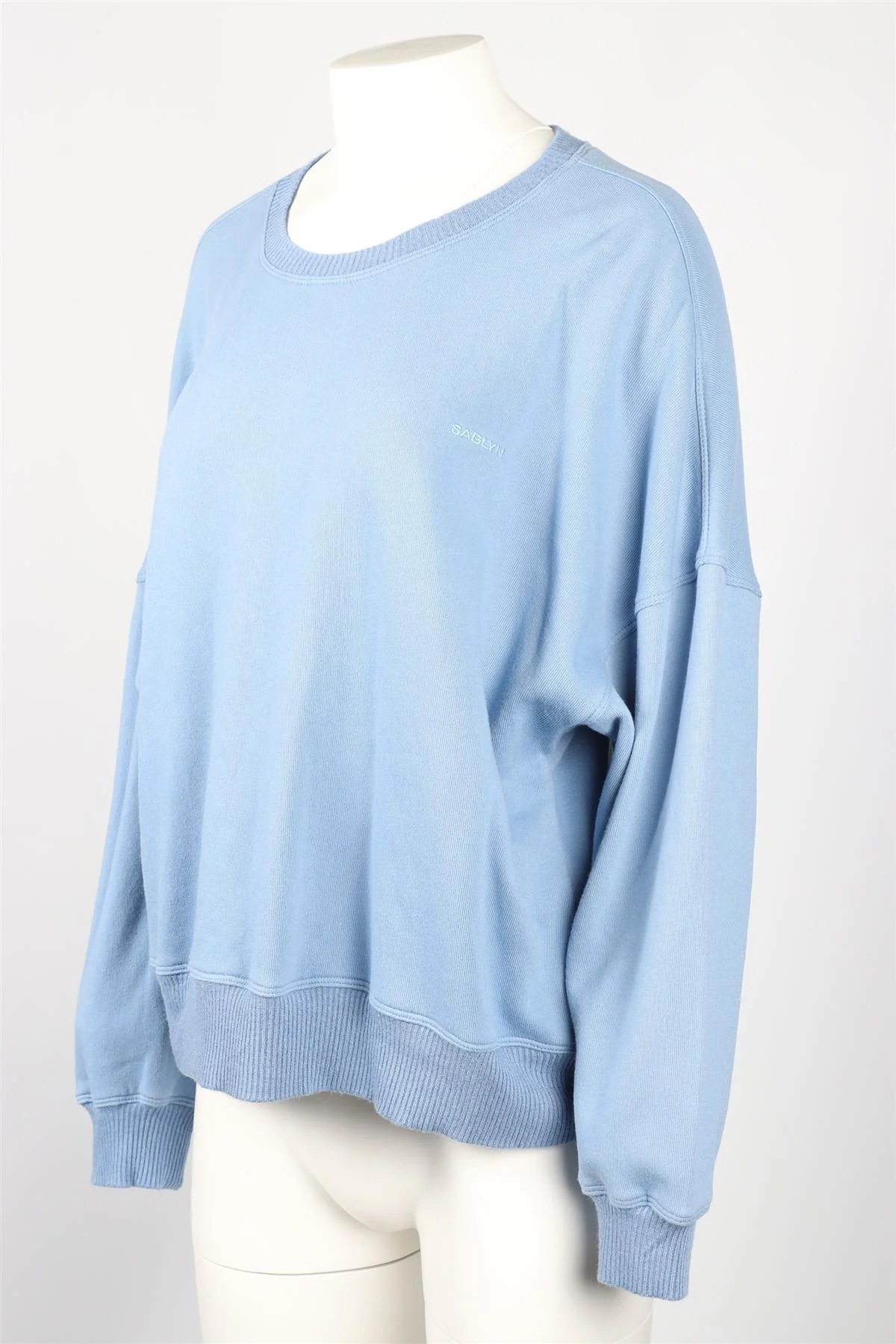 SABLYN BLUE JERSEY SWEATSHIRT SMALL - Image 3