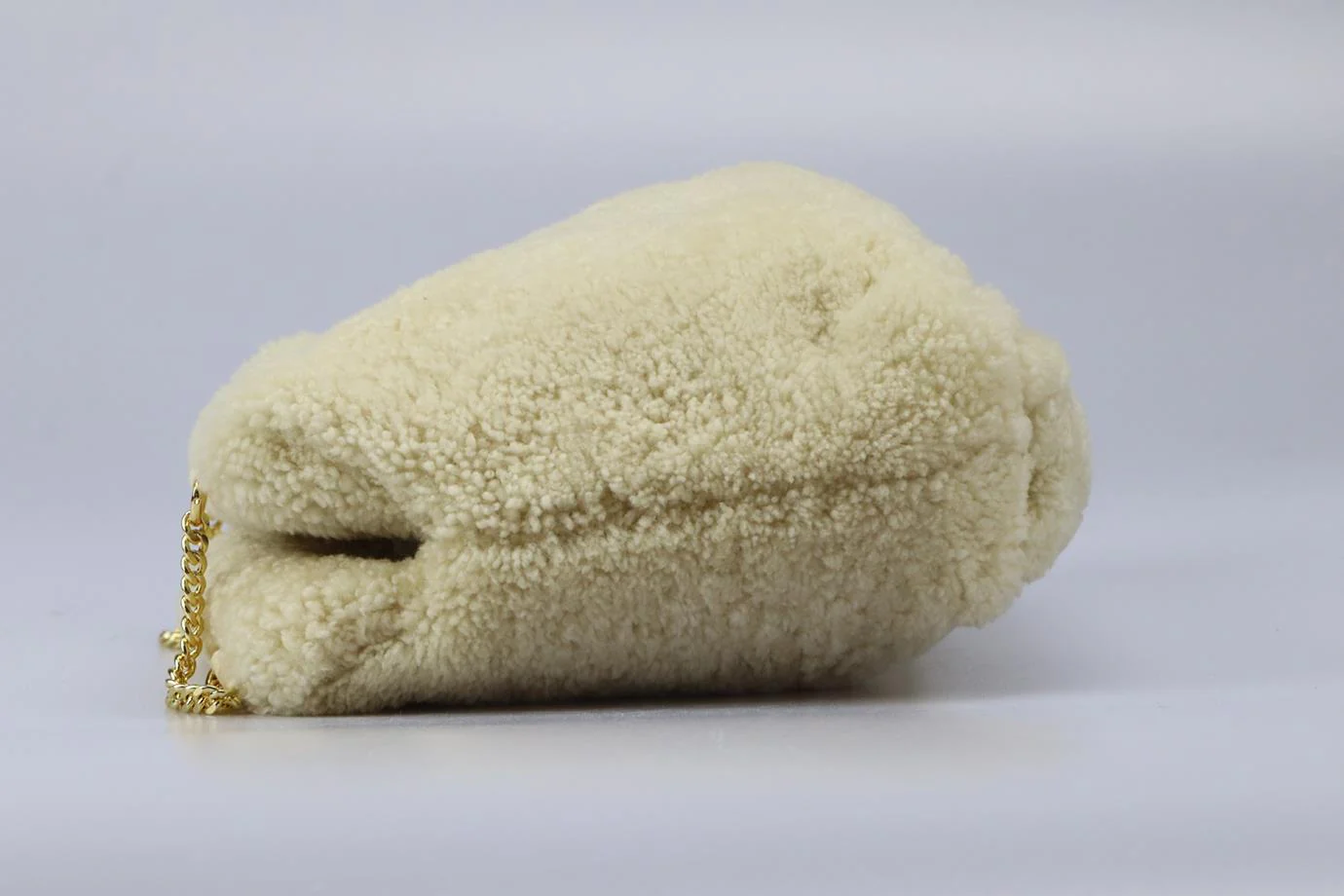 SABLYN CHAIN DETAIL SHEARLING SHOULDER BAG - Image 5