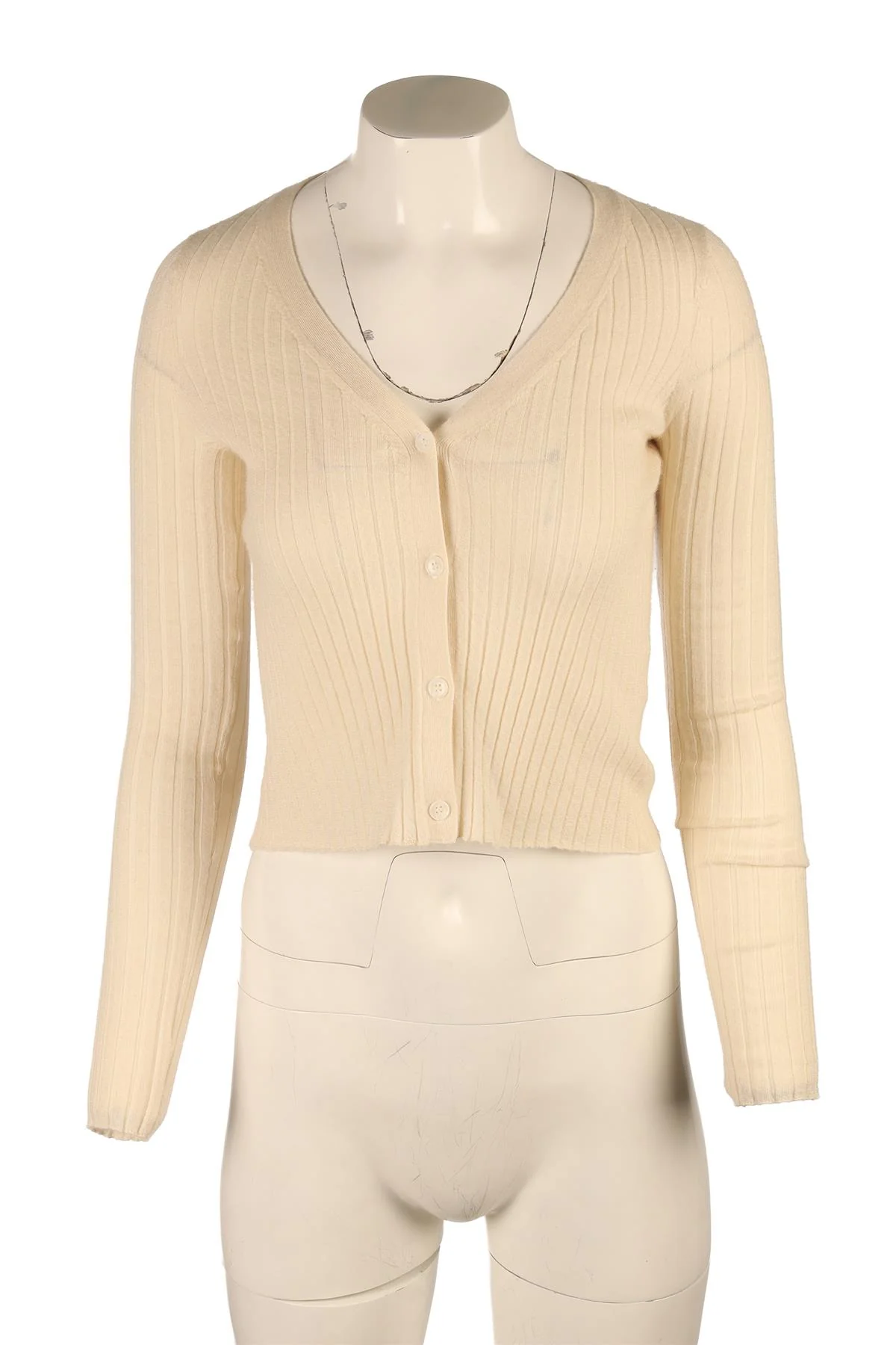 SABLYN CREAM CASHMERE CARDIGAN XSMALL - Image 2