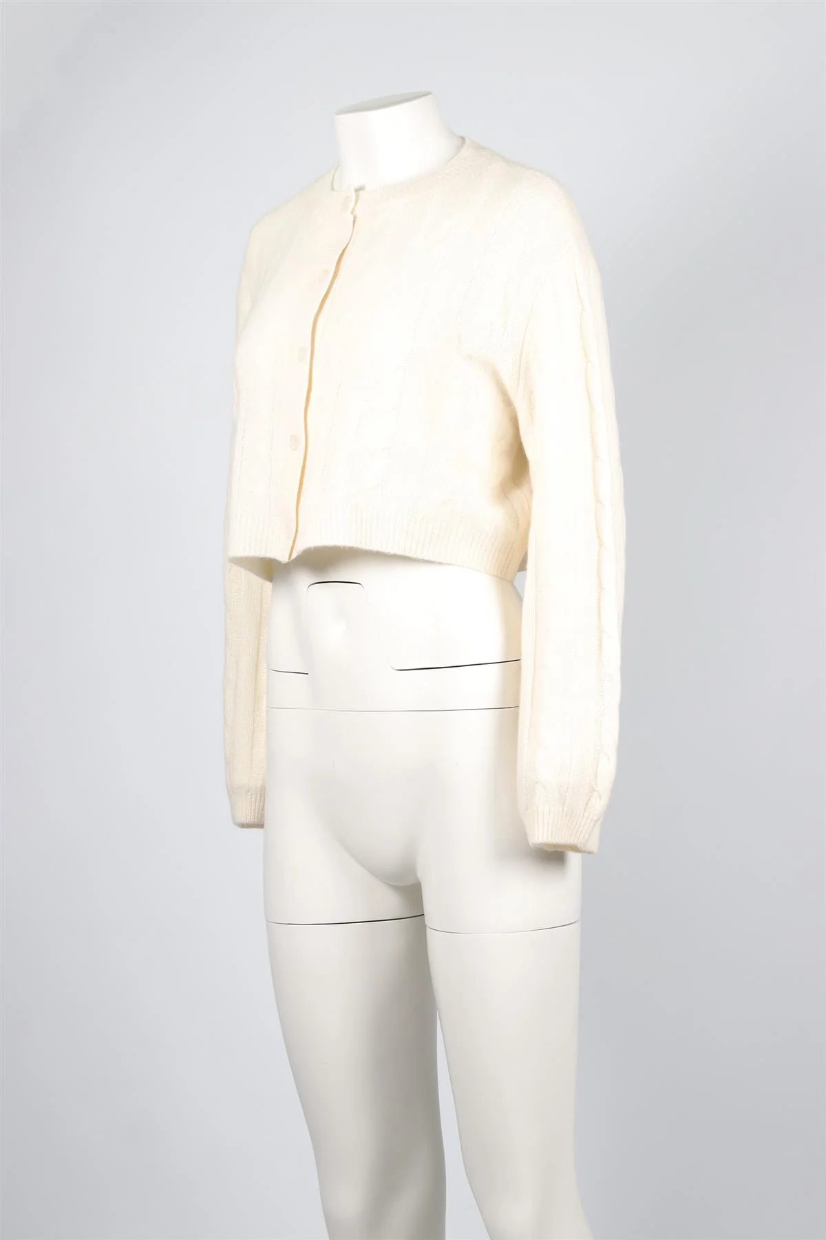 SABLYN IVORY CASHMERE CARDIGAN XSMALL - Image 3