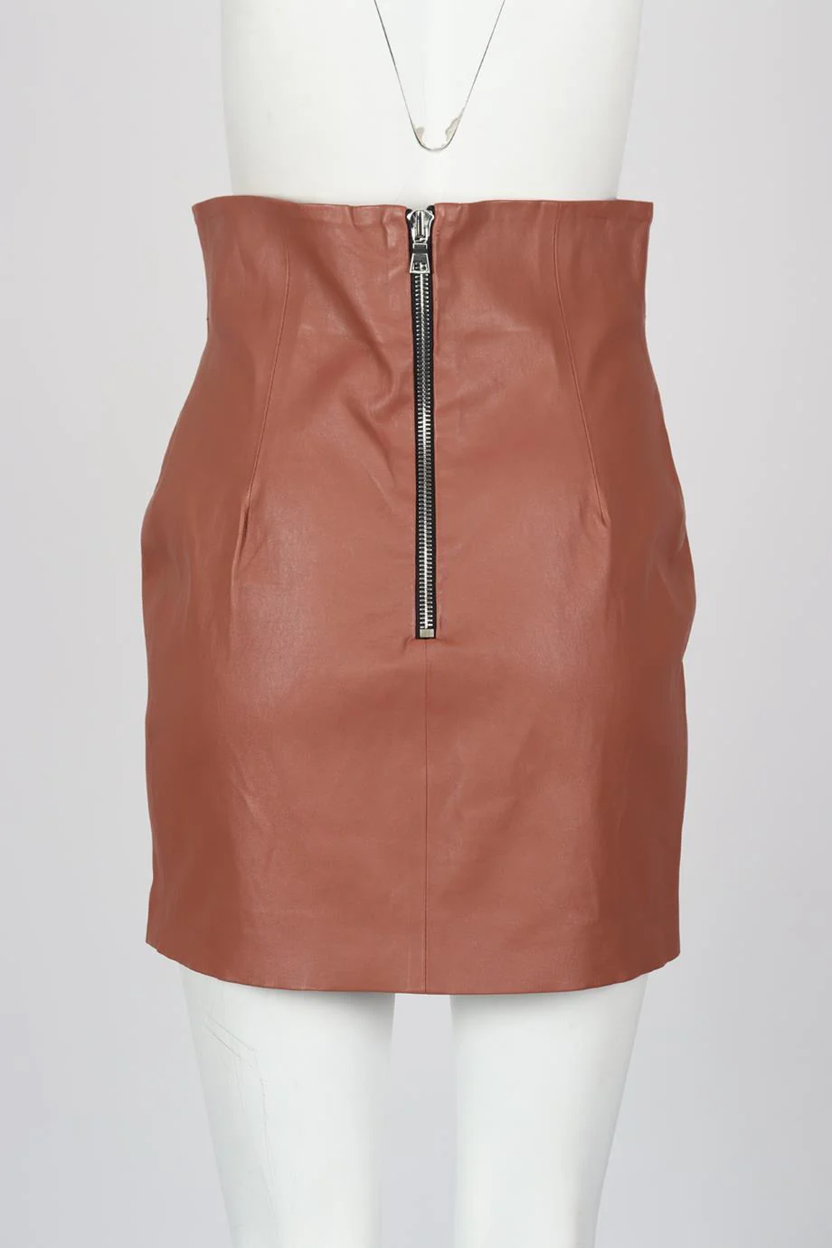SABLYN LEATHER MINI SKIRT LARGE - Image 4