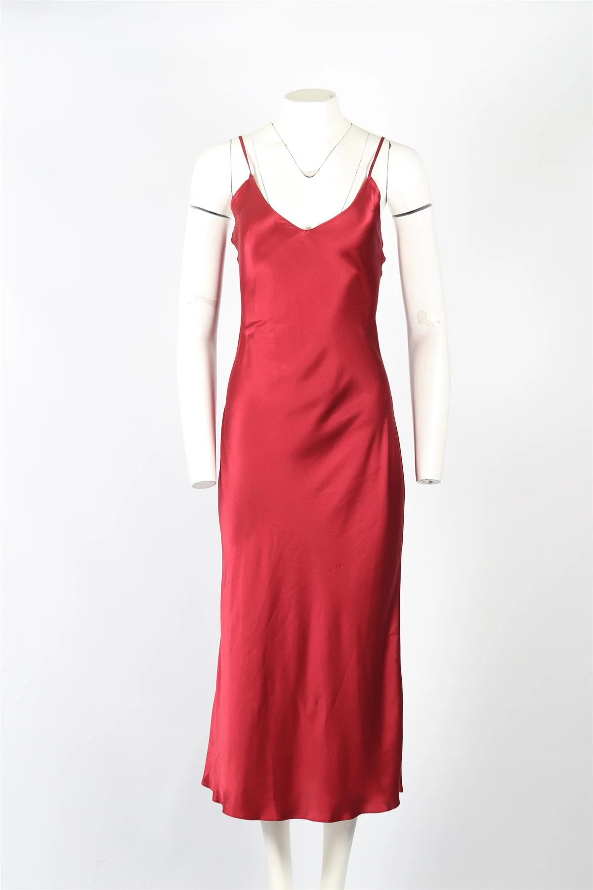 SABLYN SILK MIDI DRESS LARGE - Image 2