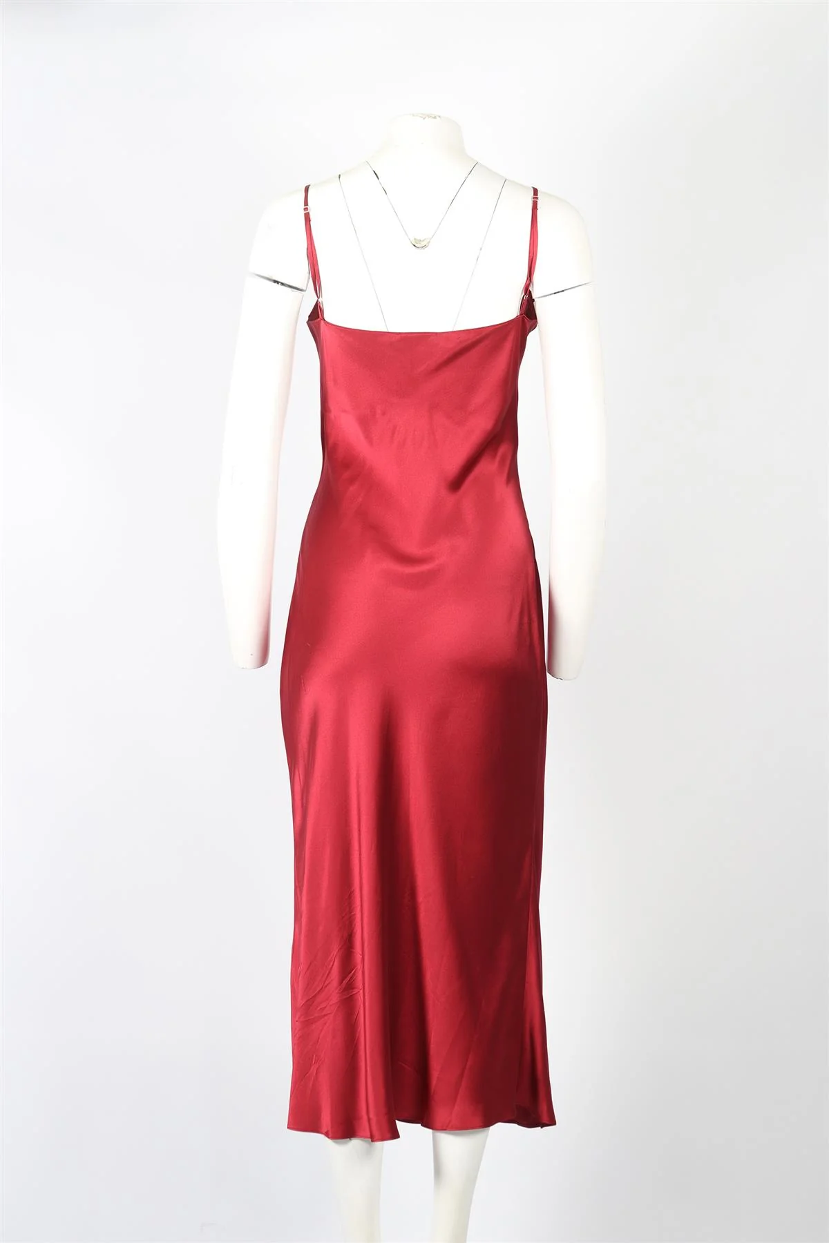 SABLYN SILK MIDI DRESS LARGE - Image 4