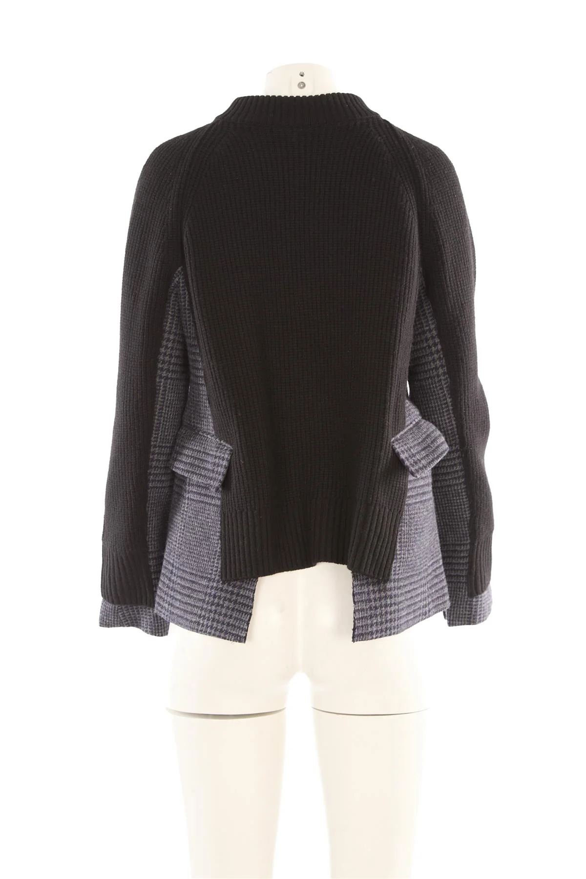 SACAI BLACK WOOL SWEATER JP 2 UK 12 - Image 4