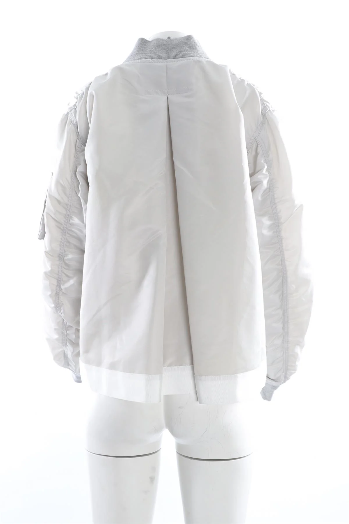 SACAI GREY SHELL JACKET UK 8 - Image 4