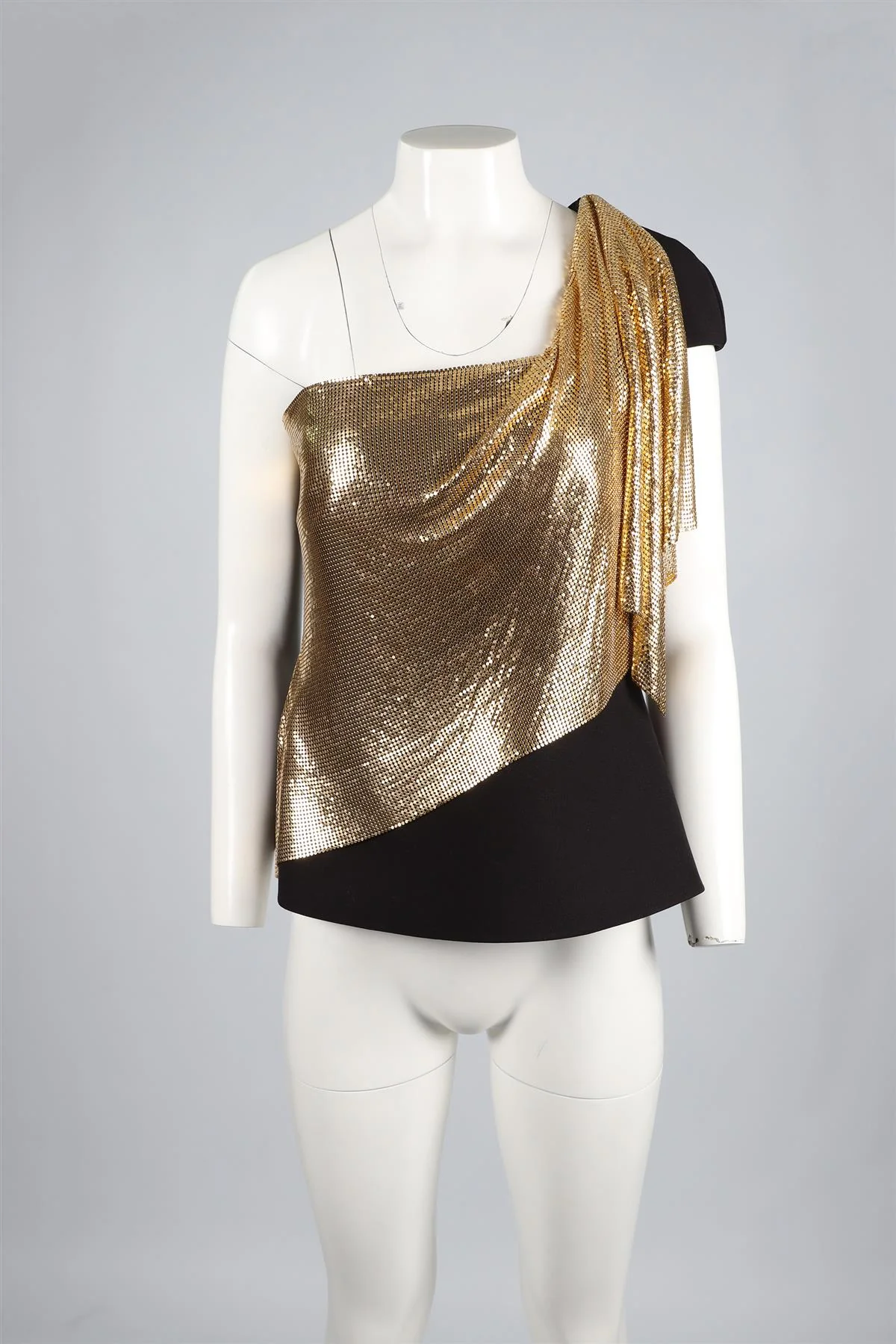 SAFIYAA BLACK CHAINMAIN AND CREPE TOP UK 12 - Image 2