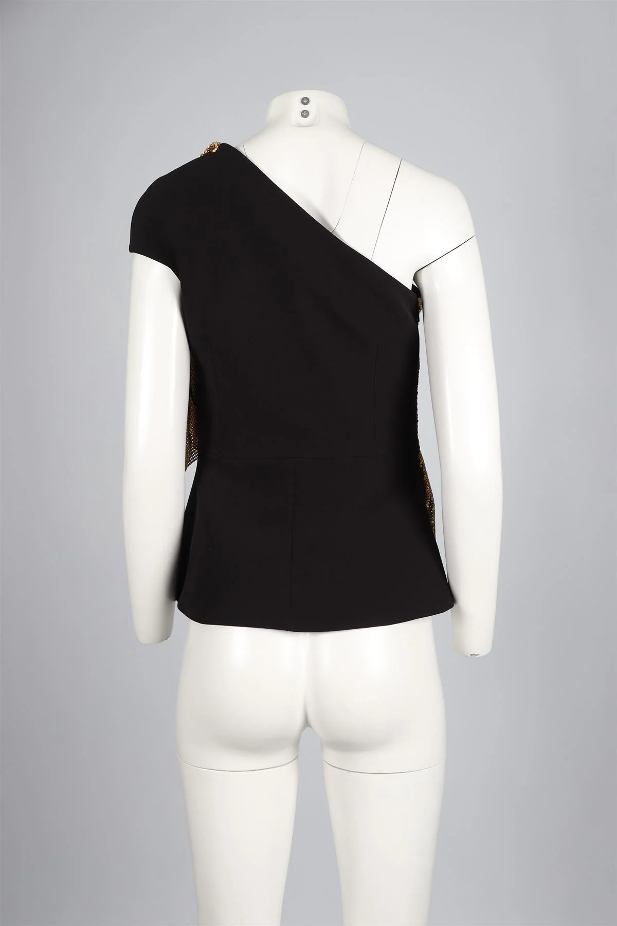 SAFIYAA BLACK CHAINMAIN AND CREPE TOP UK 12 - Image 4