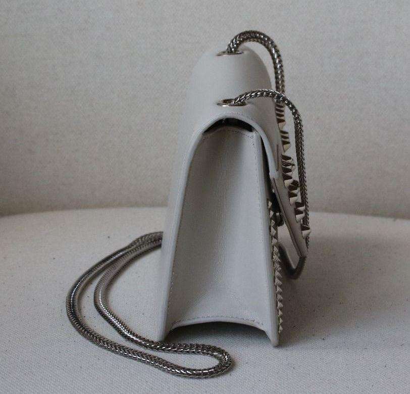 SAINT LAURENT BETTY WHITE STUD BAG - Image 4