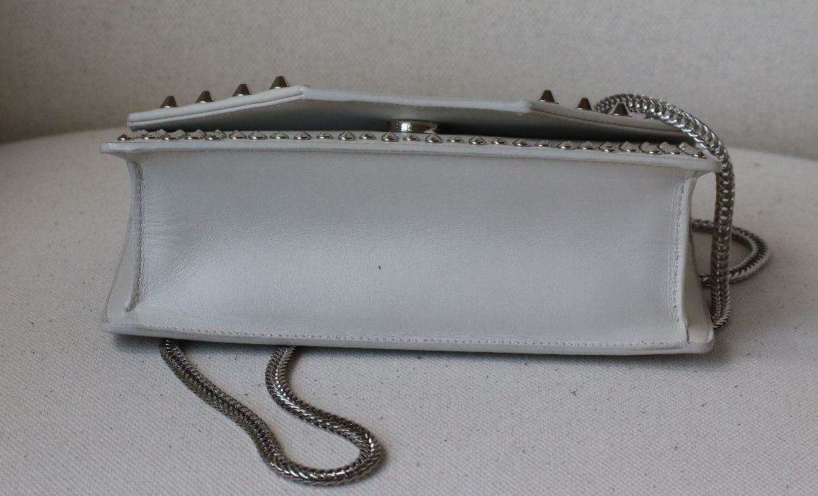 SAINT LAURENT BETTY WHITE STUD BAG - Image 5