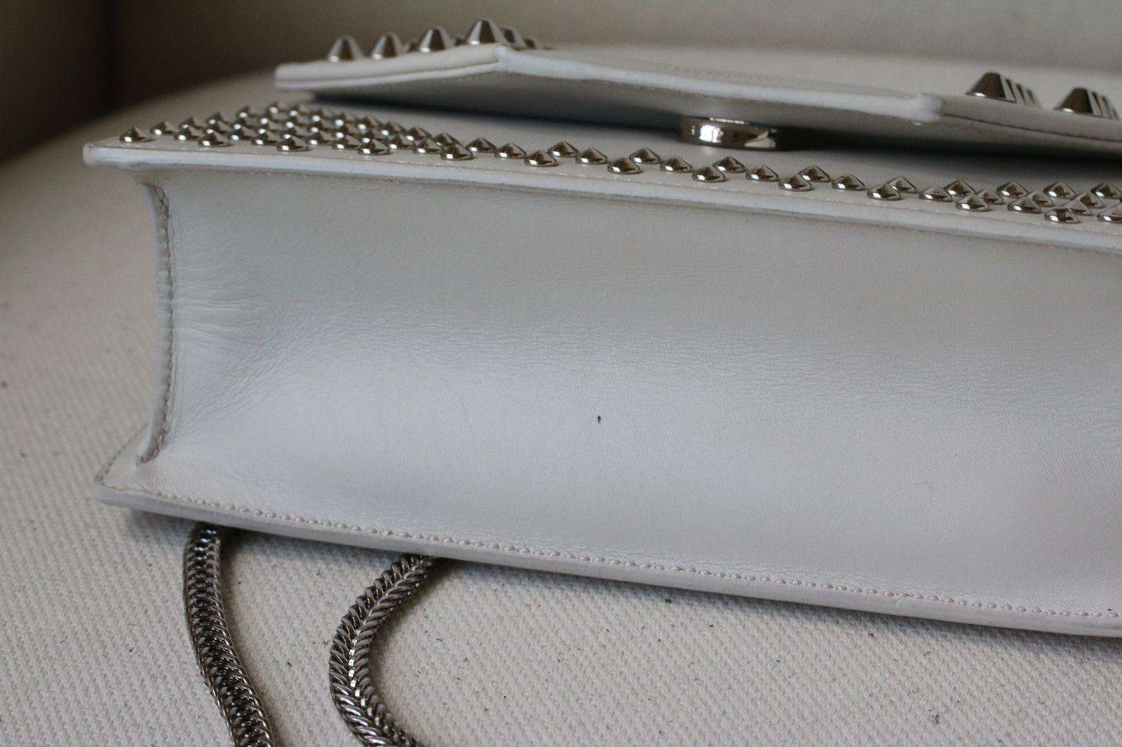 SAINT LAURENT BETTY WHITE STUD BAG - Image 6