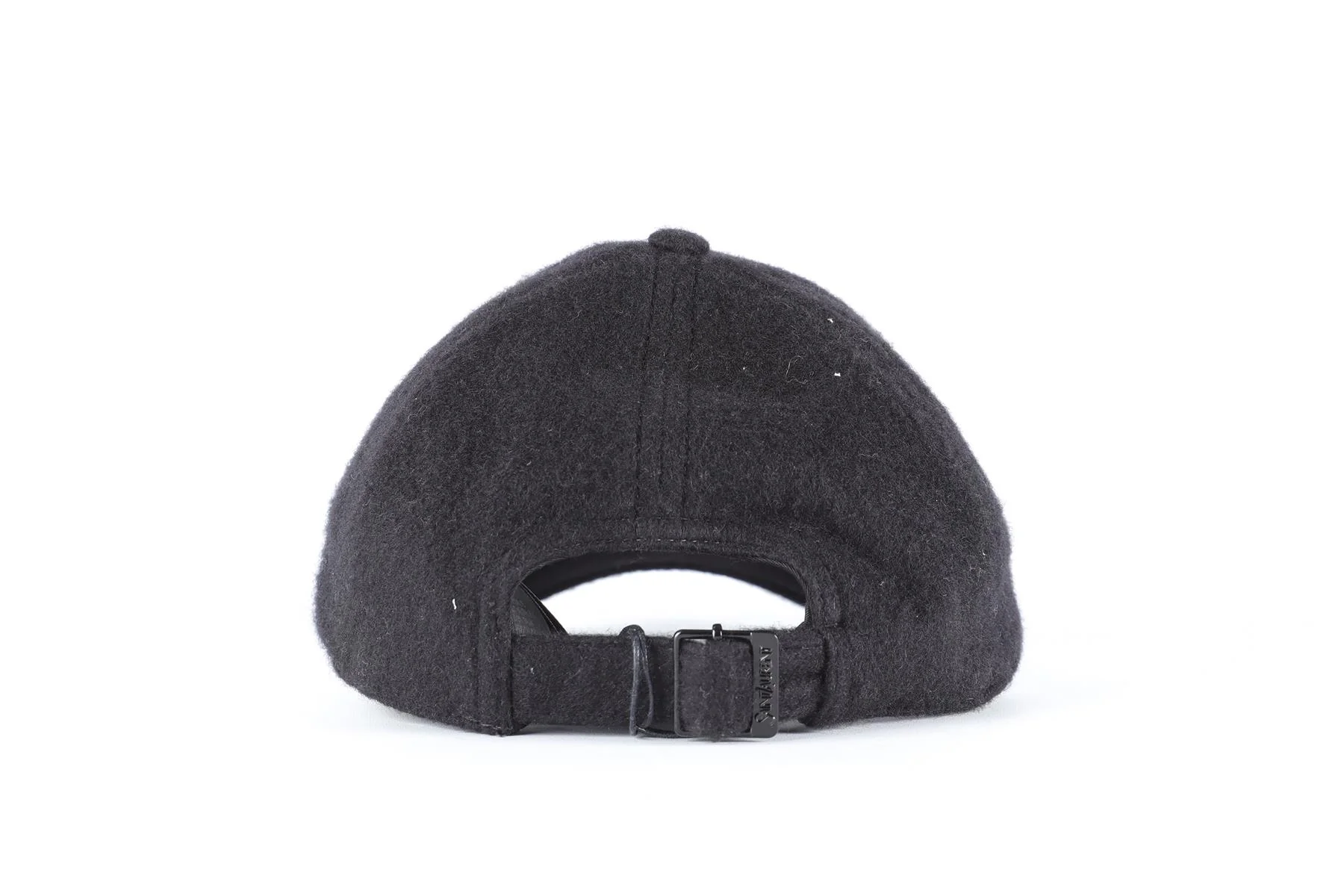 SAINT LAURENT BLACK CASHMERE BASEBALL CAP ONE SIZE - Image 4