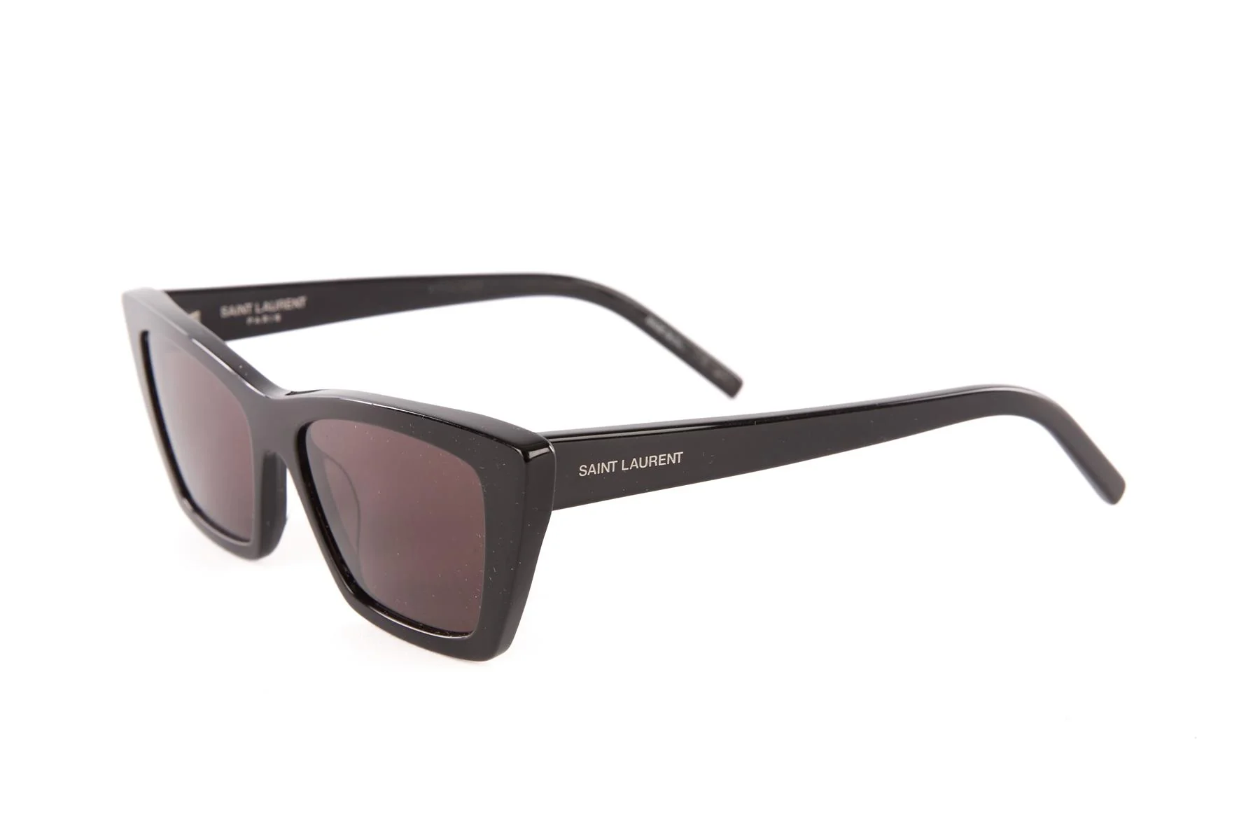 SAINT LAURENT BLACK CAT EYE ACETATE SUNGLASSES - Image 4
