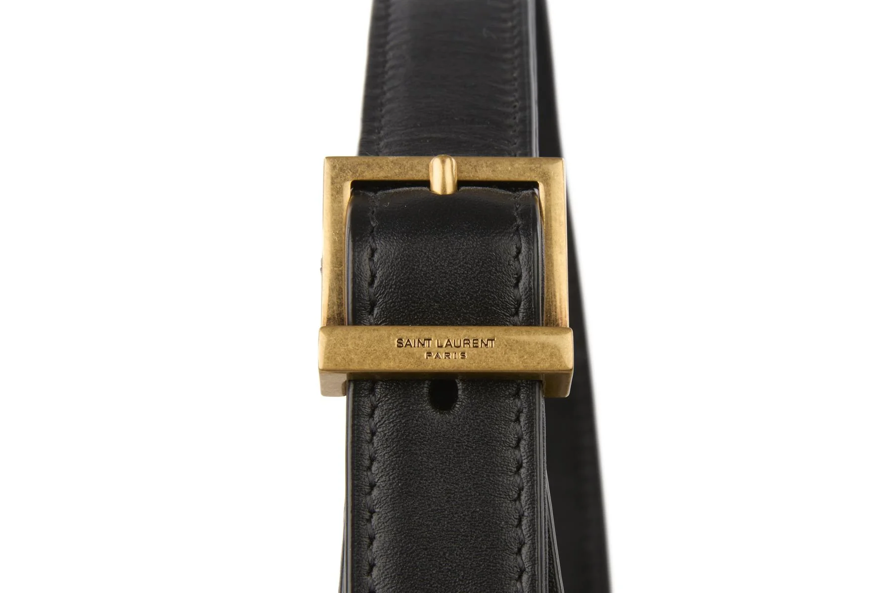 SAINT LAURENT BLACK LE 5 À 7 LEATHER SHOULDER BAG - Image 8