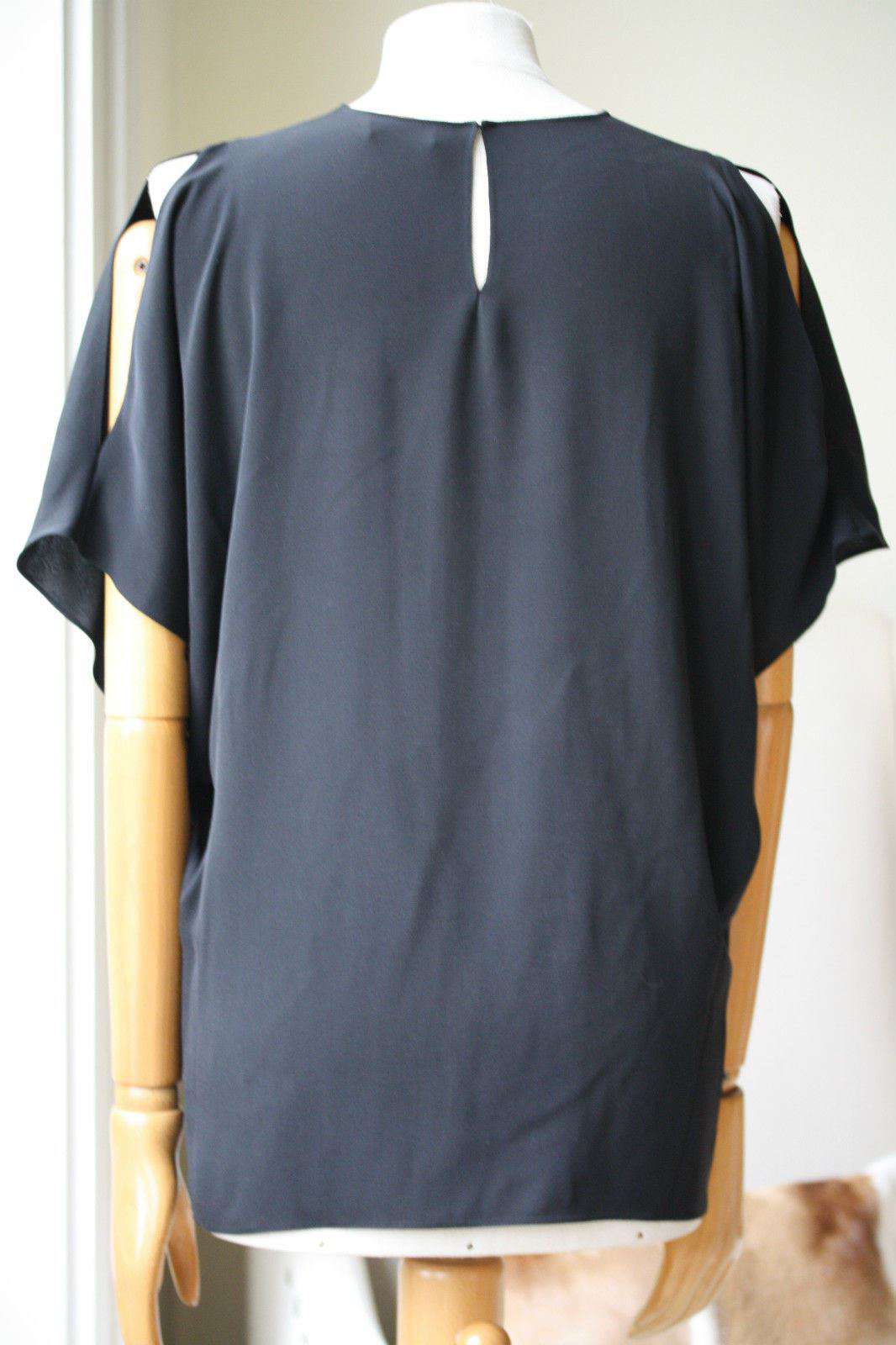 SAINT LAURENT BLACK TOP SHIRT FR 38 UK 10 - Image 4