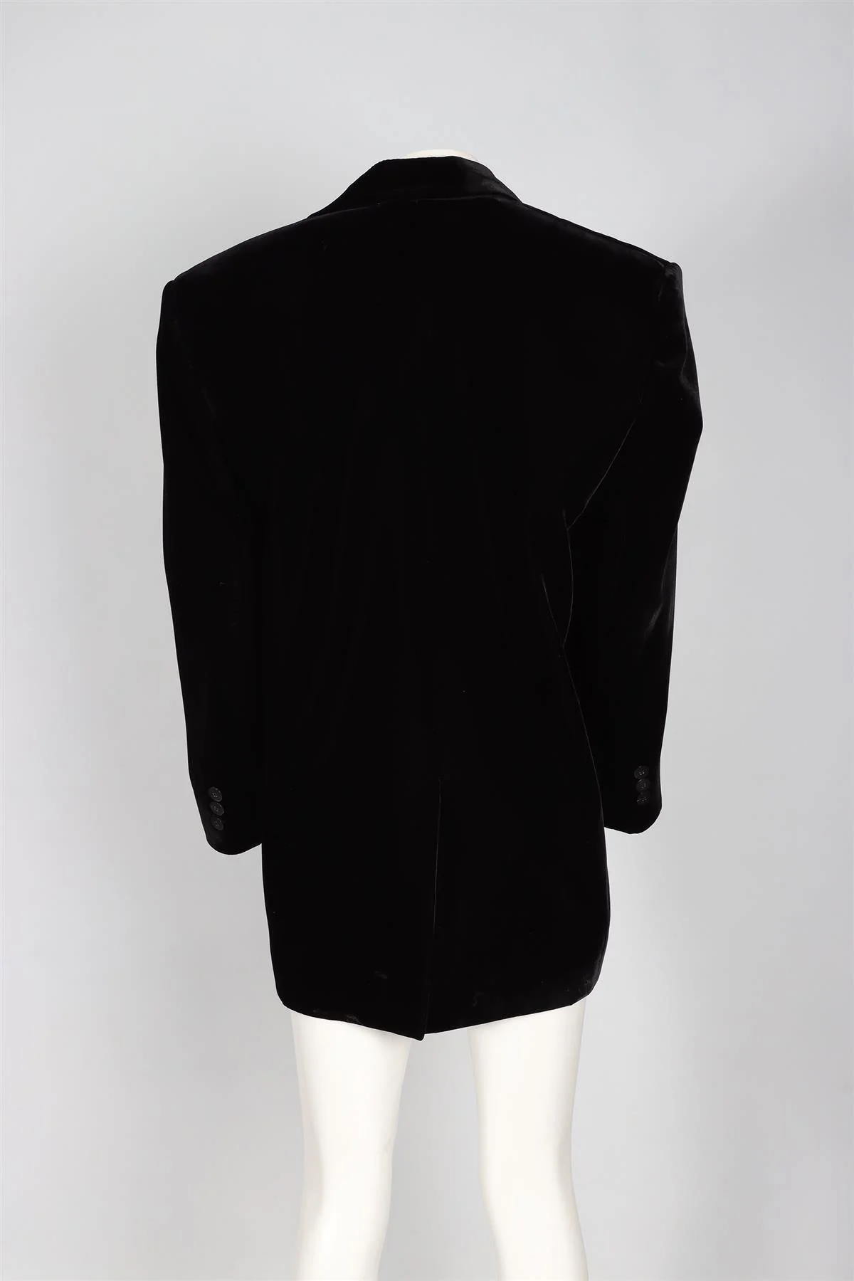 SAINT LAURENT BLACK VELVET BLAZER ONE SIZE - Image 4