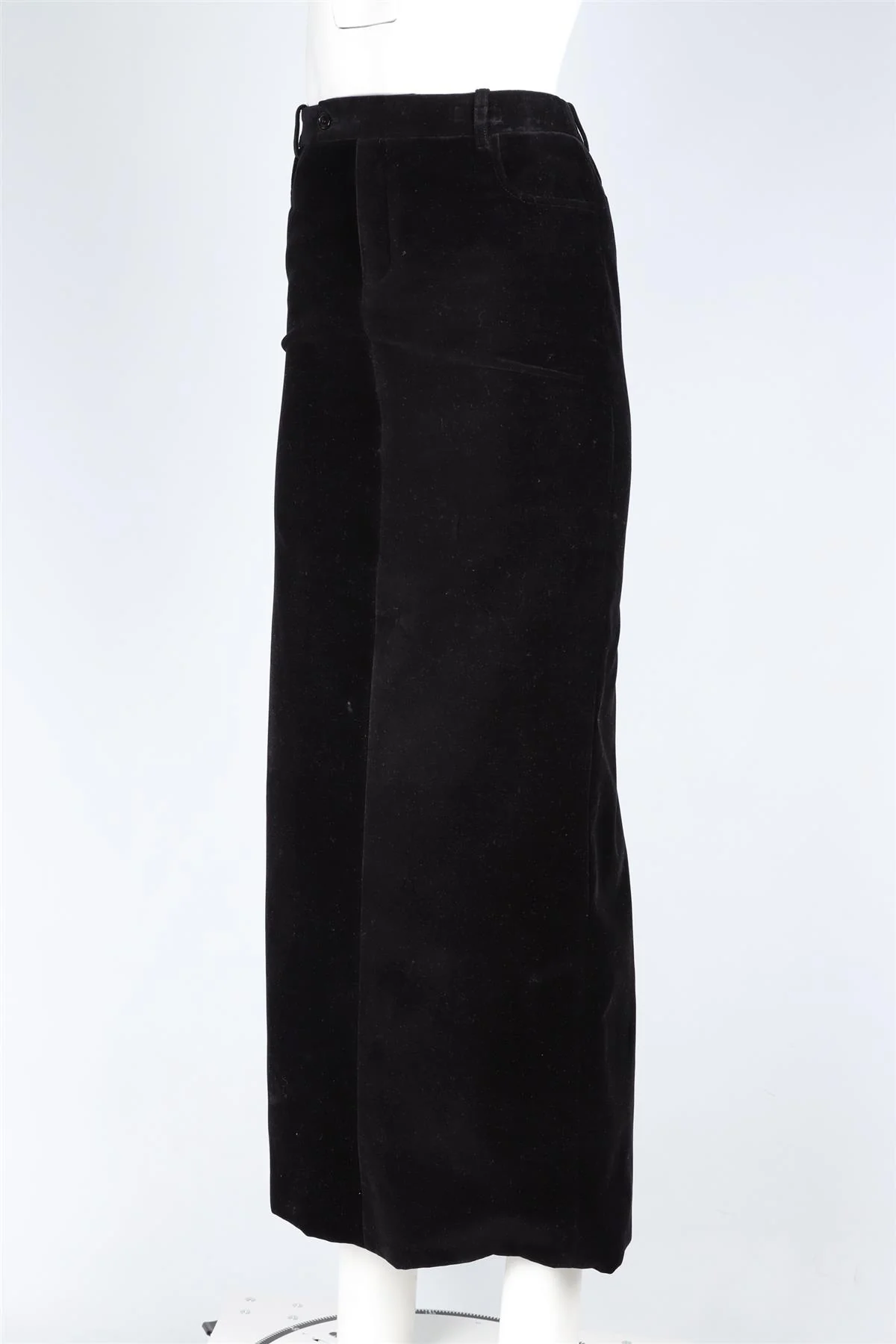 SAINT LAURENT BLACK VELVET MAXI SKIRT FR 36 UK 8 - Image 3
