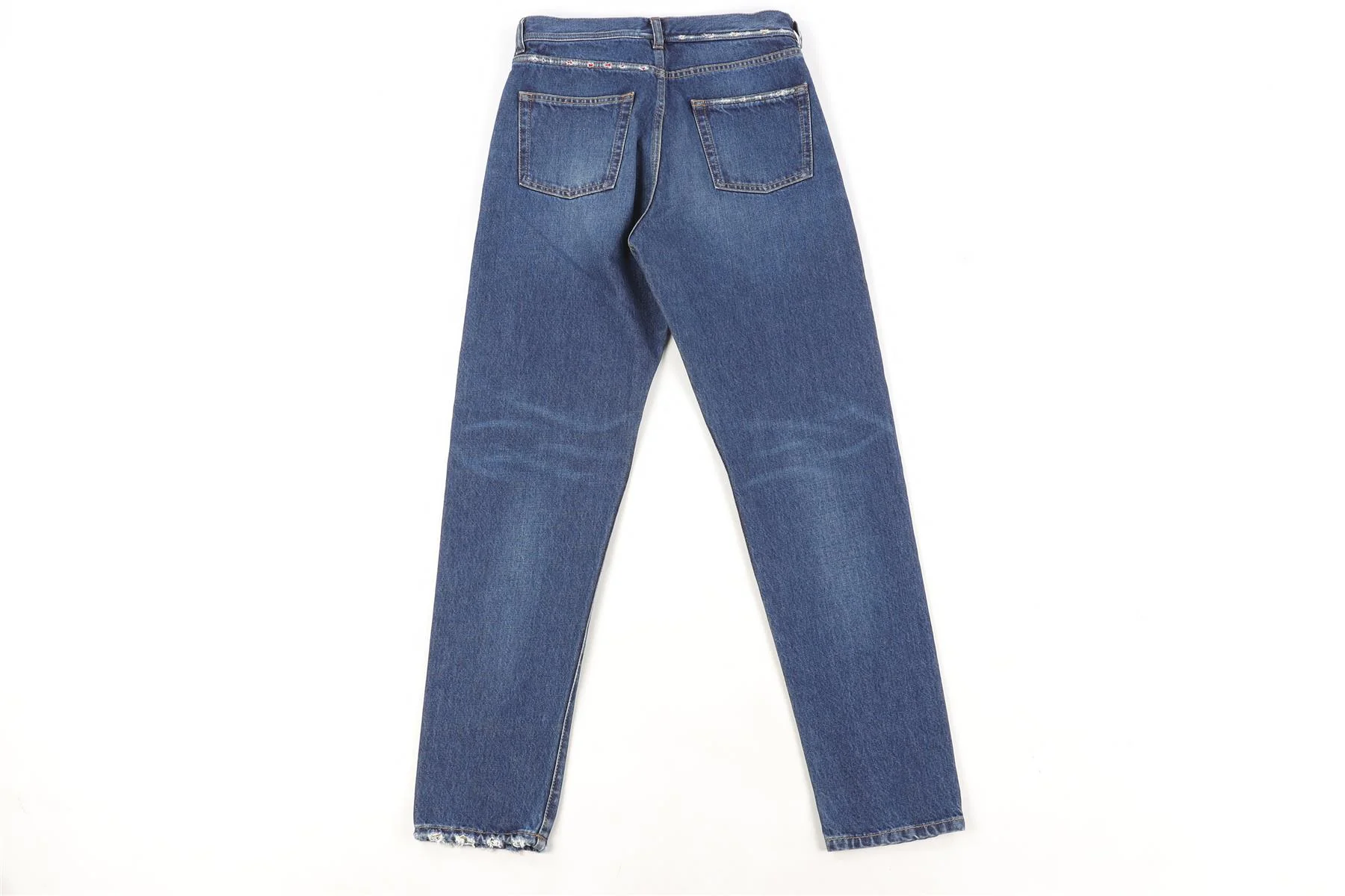 SAINT LAURENT BLUE DENIM STRAIGHT LEG JEANS W27 UK 8/10 - Image 4