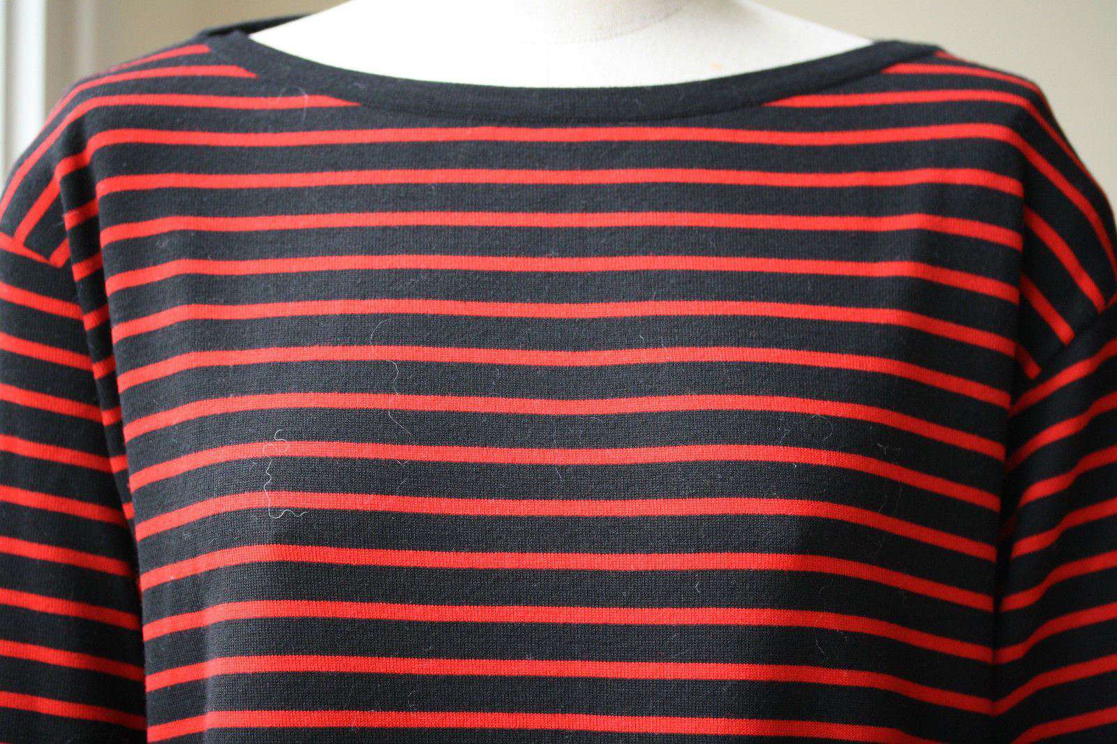 SAINT LAURENT BRETON BLACK RED JUMPER SWEATER MEDIUM - Image 8