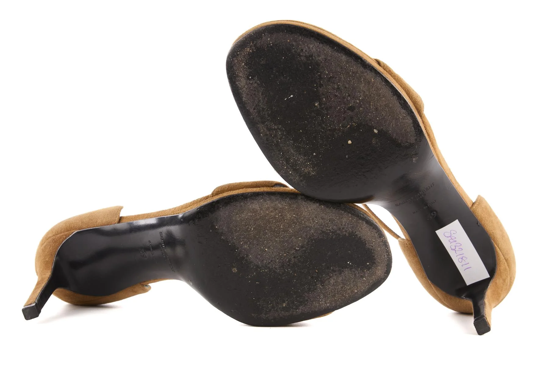 SAINT LAURENT BROWN SUEDE SANDALS EU 39 UK 6 US 9 - Image 6